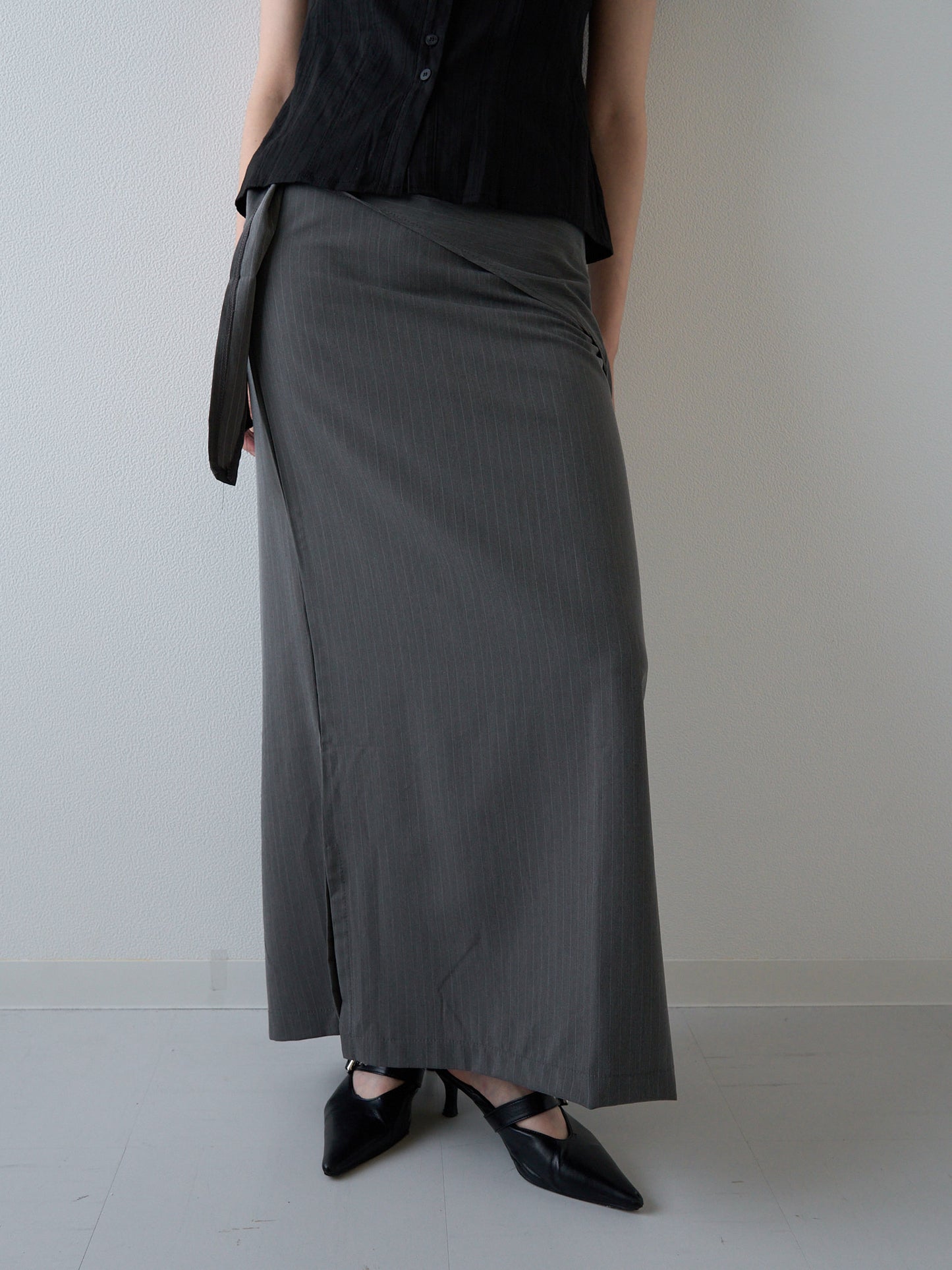 drape wrap skirt