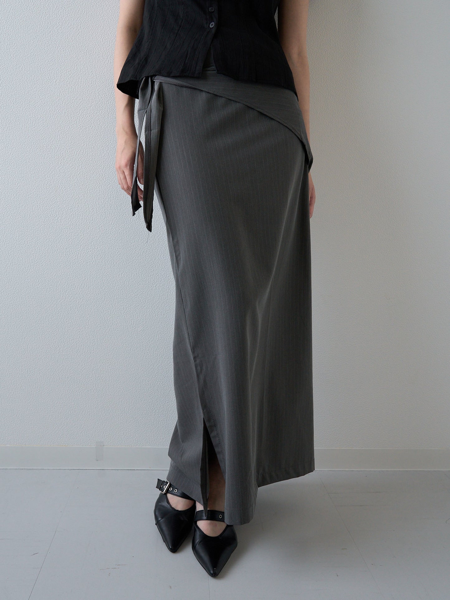 drape wrap skirt
