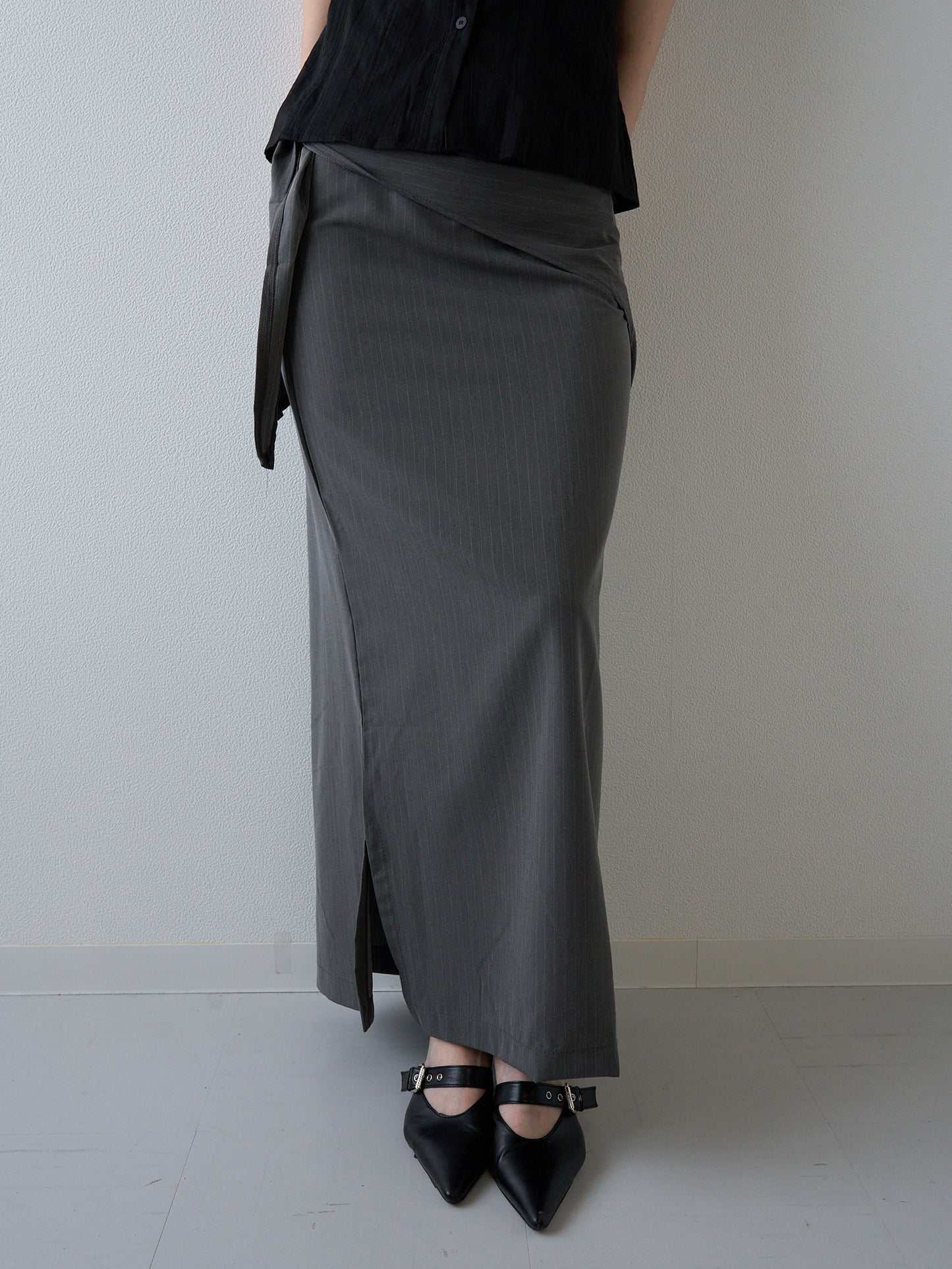 drape wrap skirt