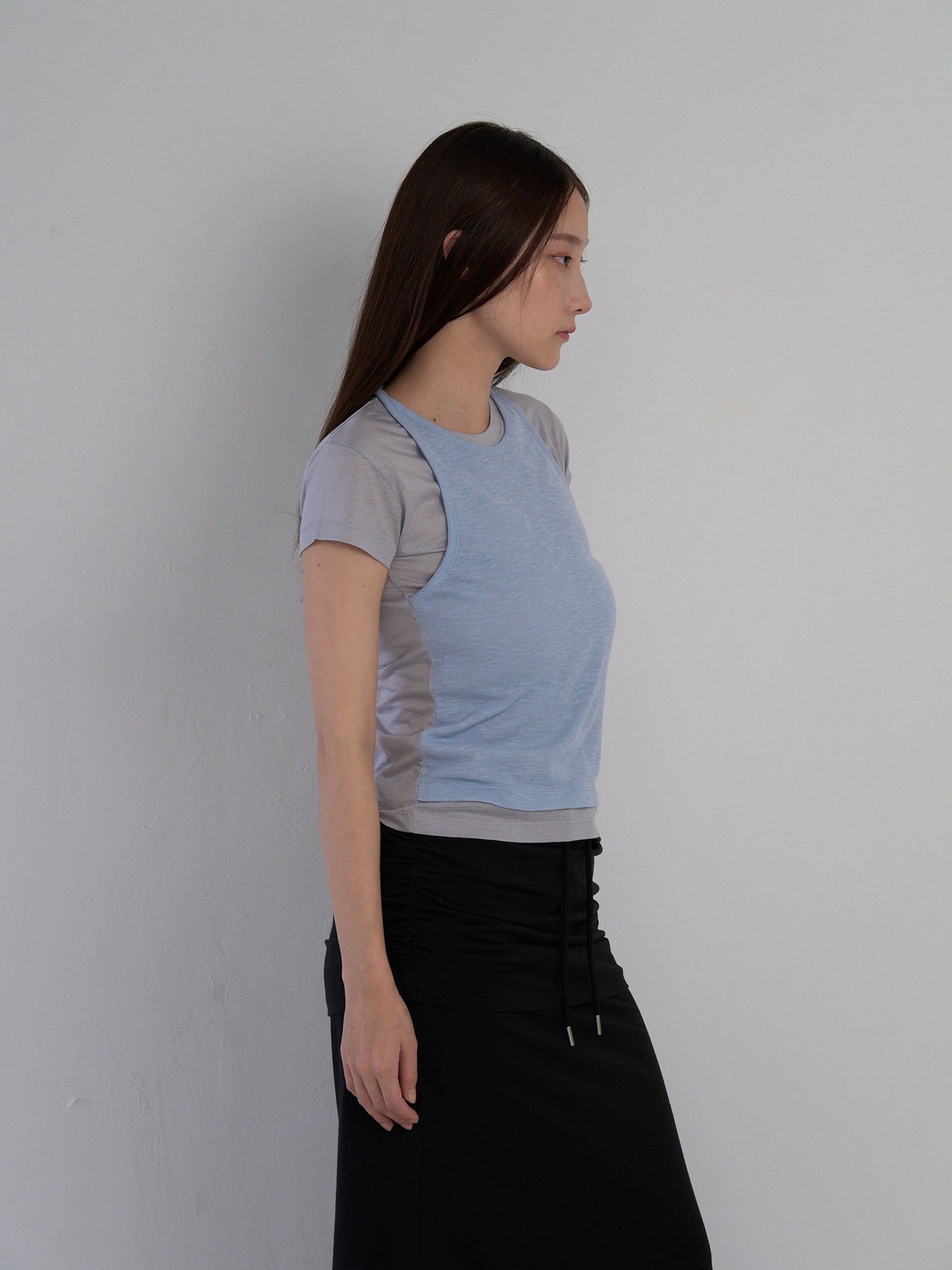 halter layered tops