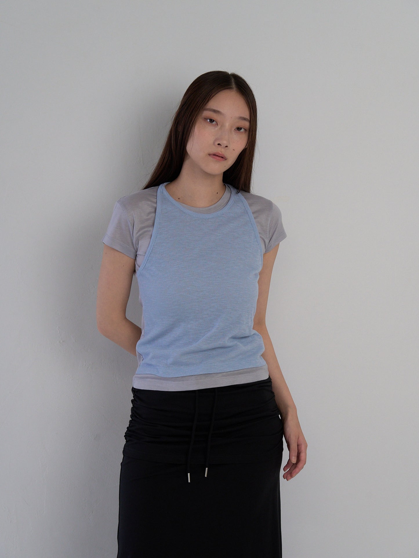 halter layered tops