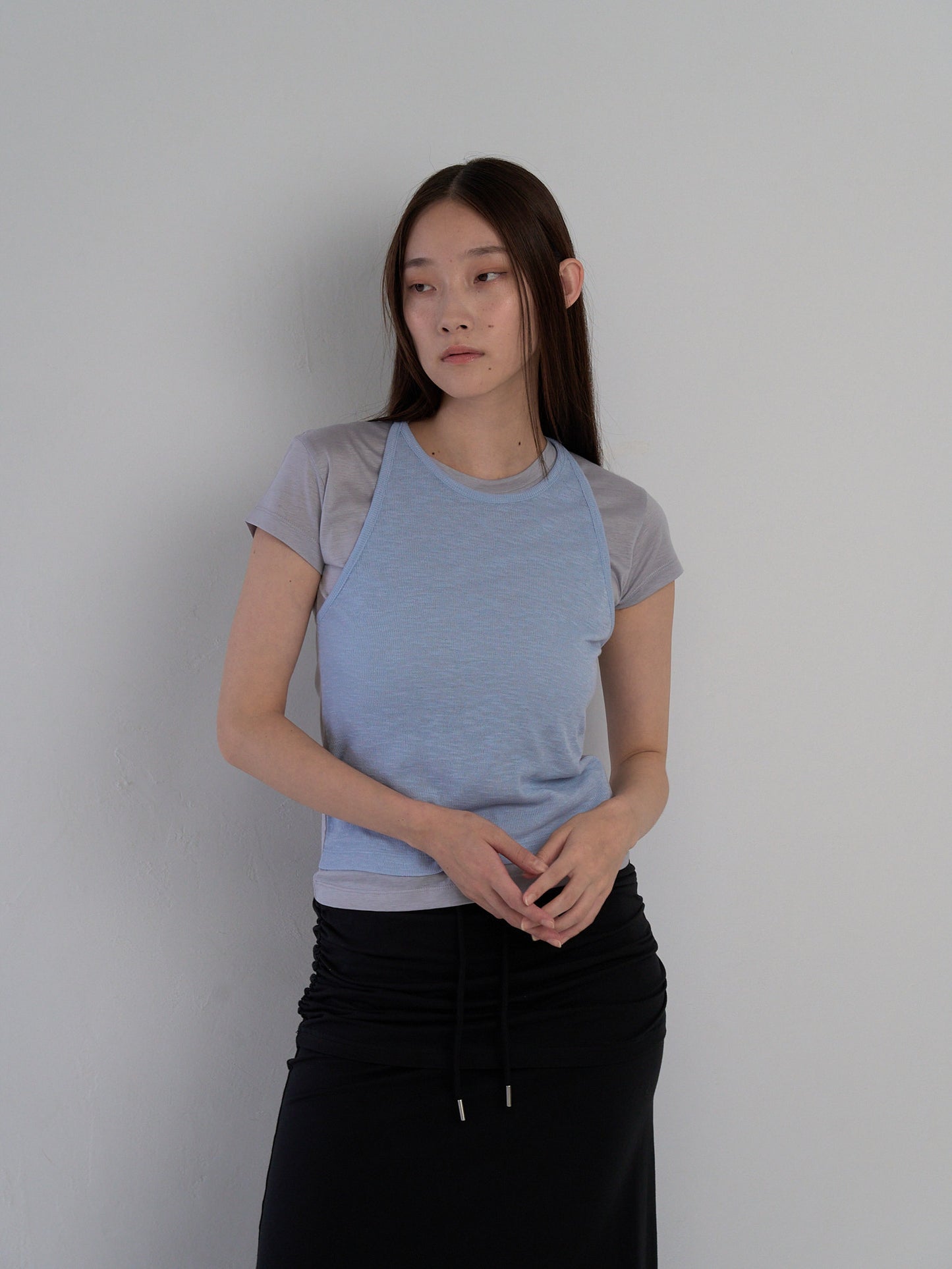 halter layered tops