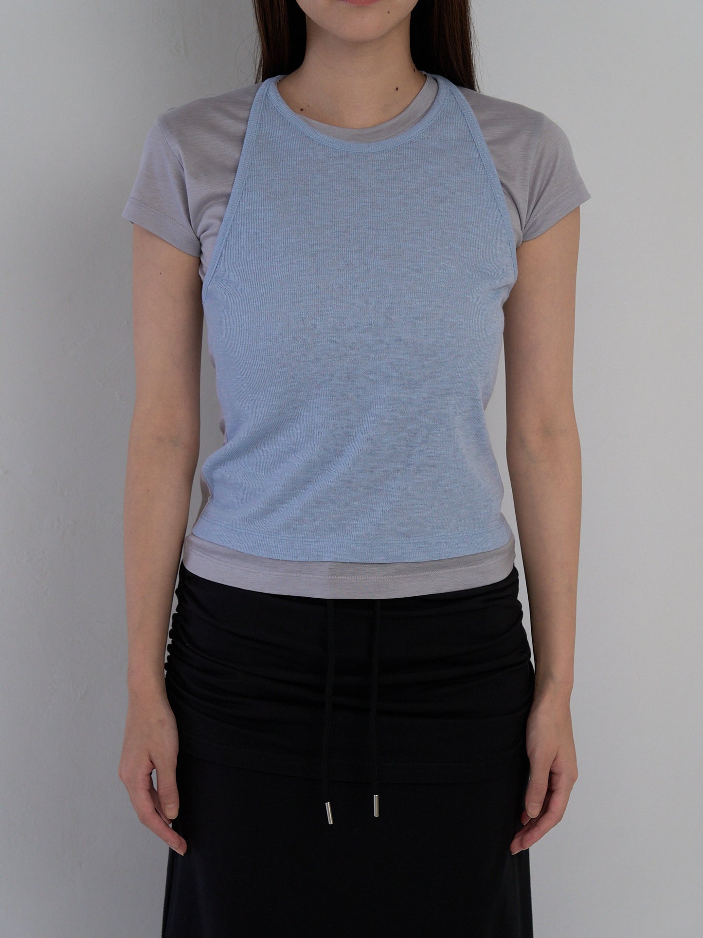 halter layered tops