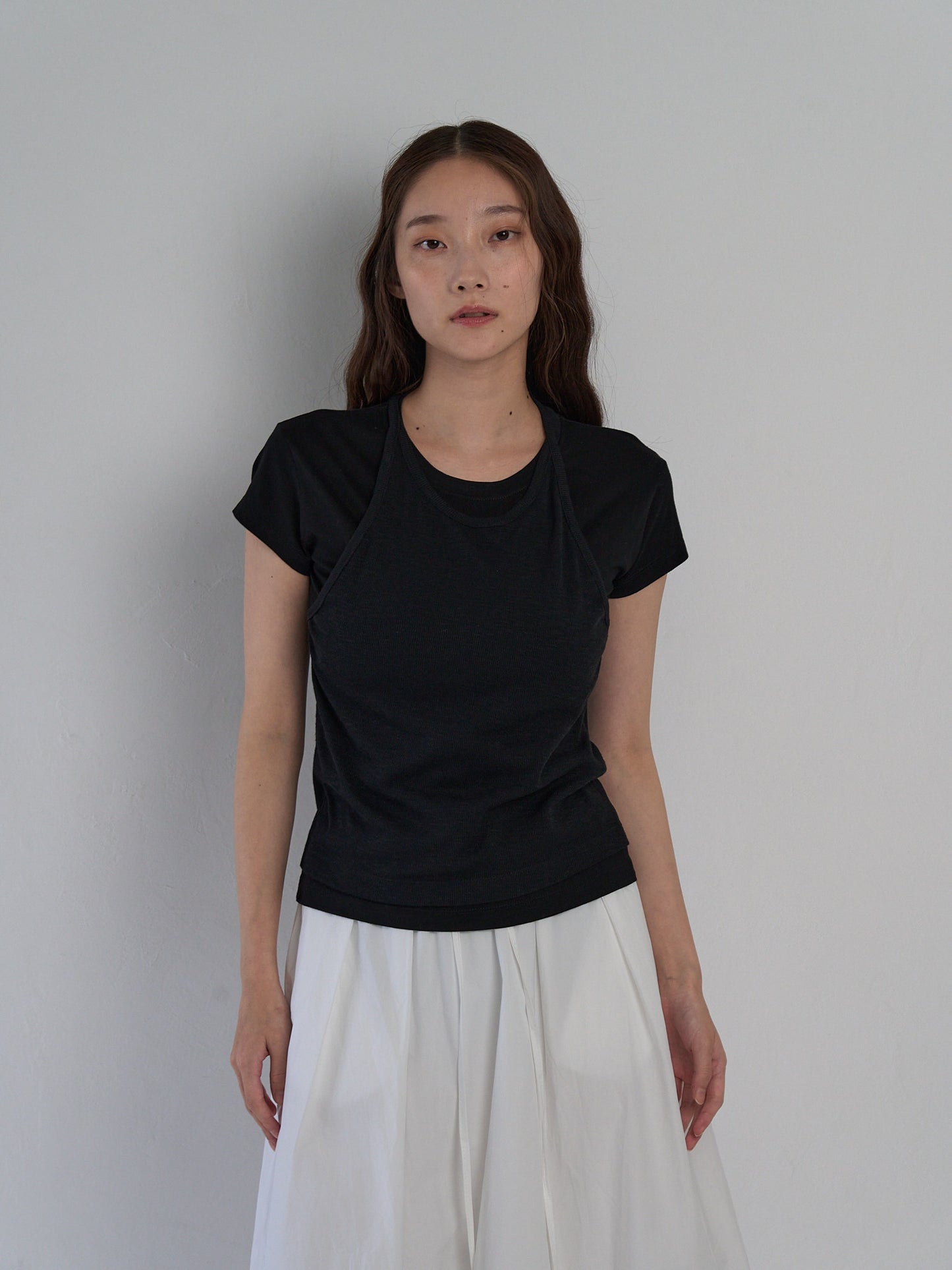 halter layered tops