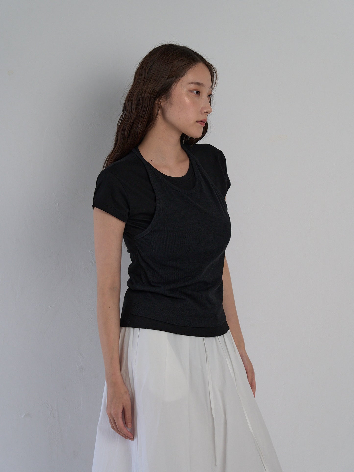 halter layered tops