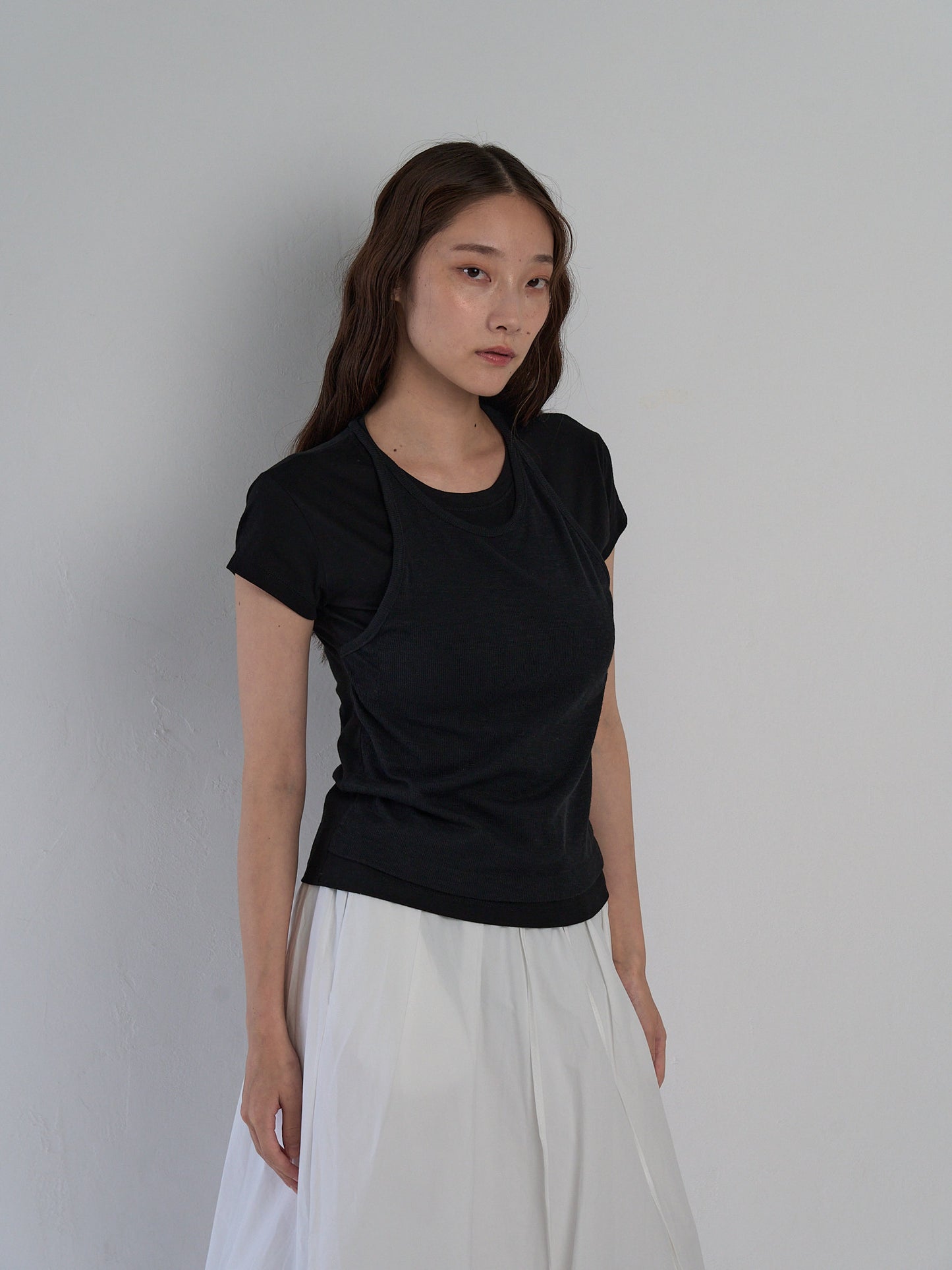 halter layered tops