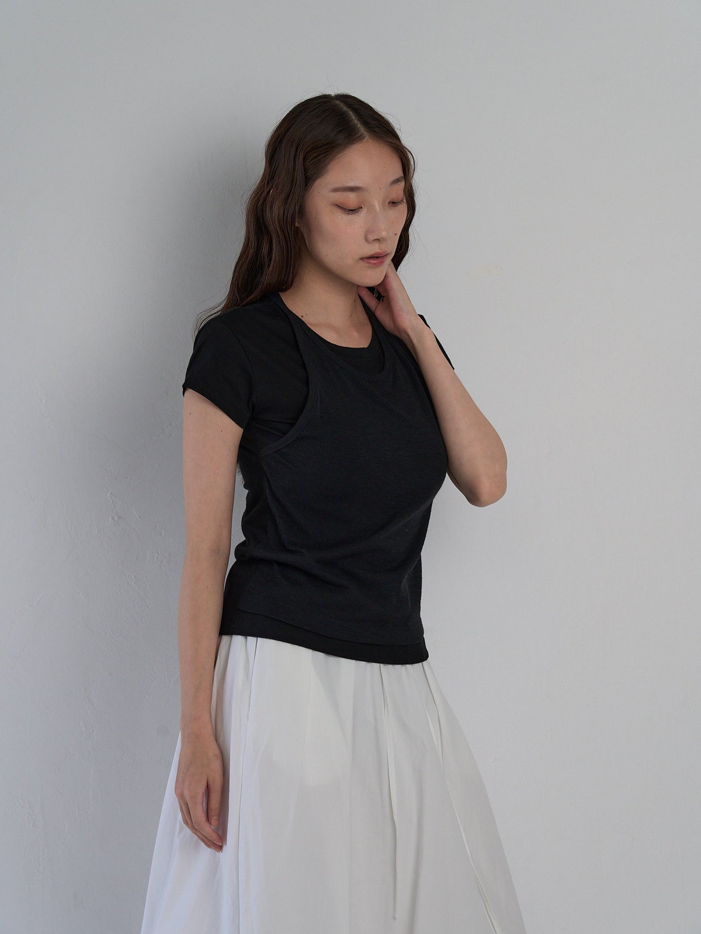 halter layered tops