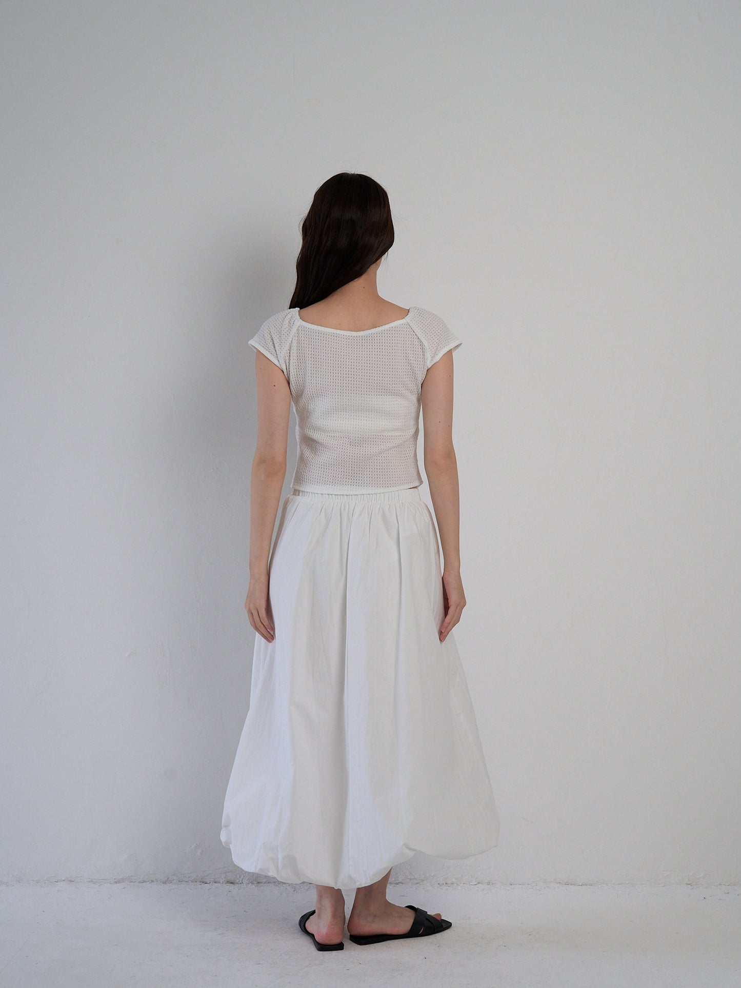 frill waffle knit