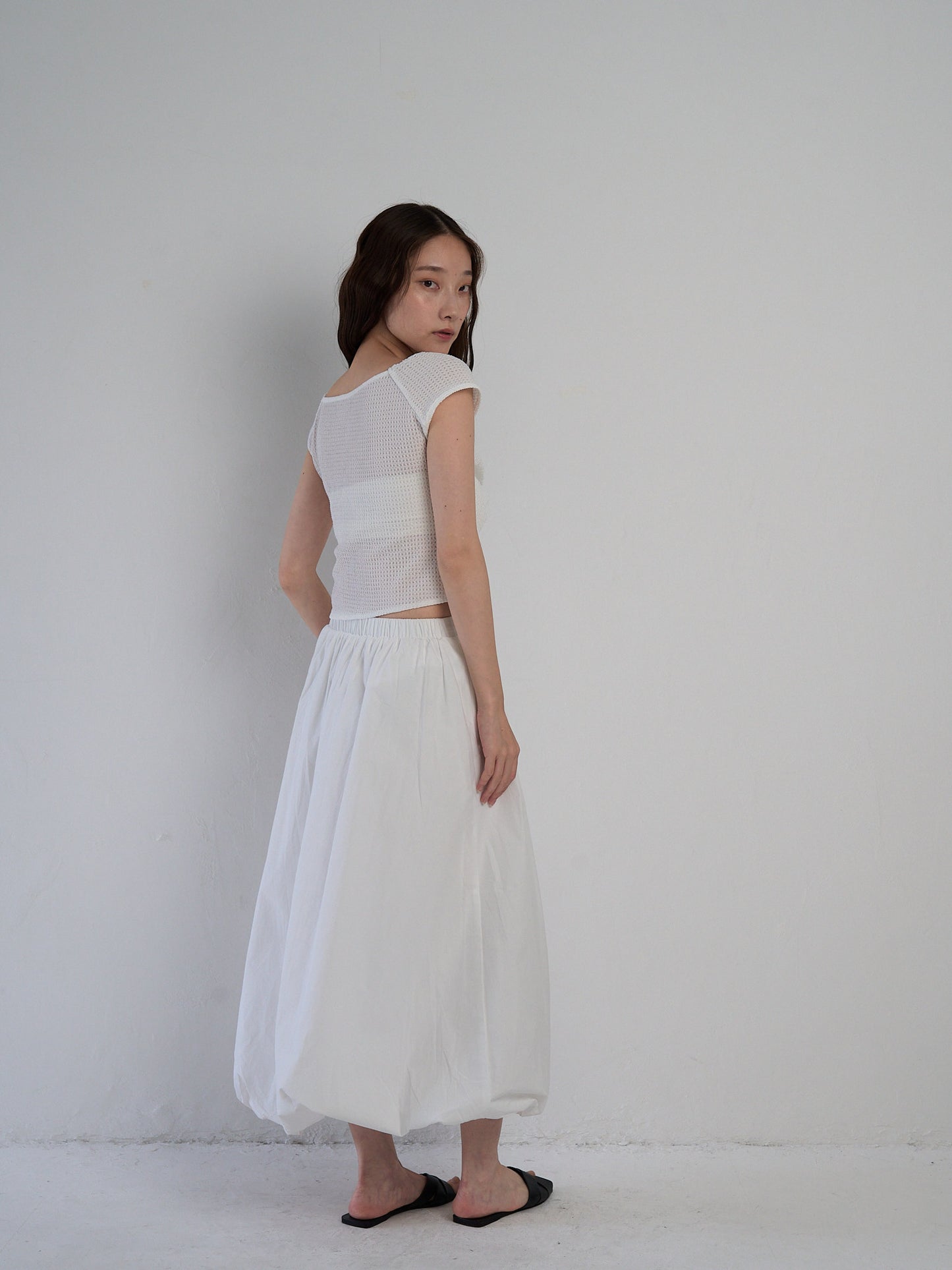 frill waffle knit