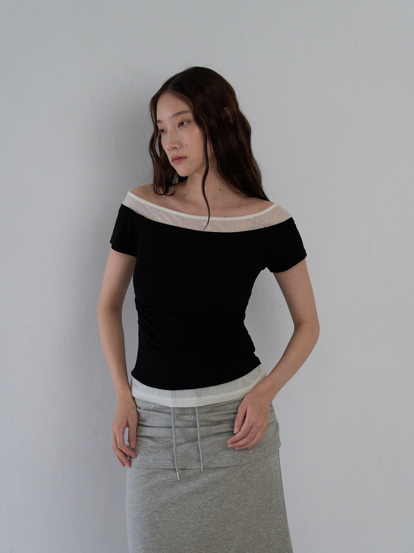 two tone layered T