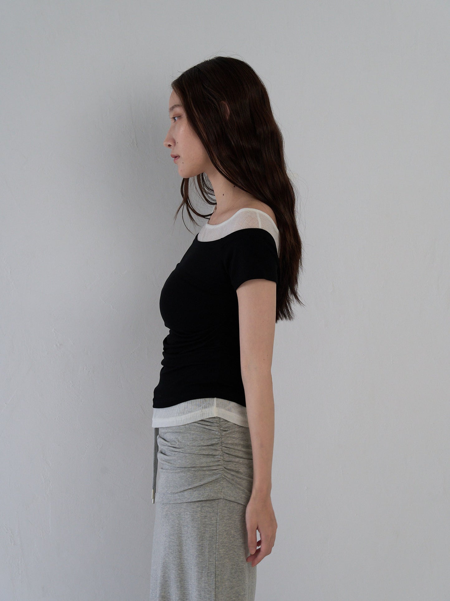 two tone layered T