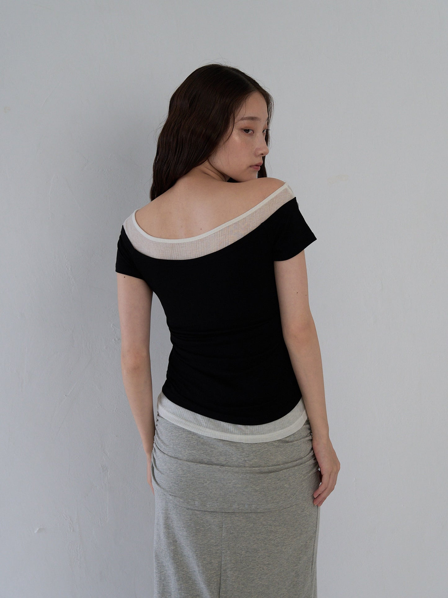 two tone layered T