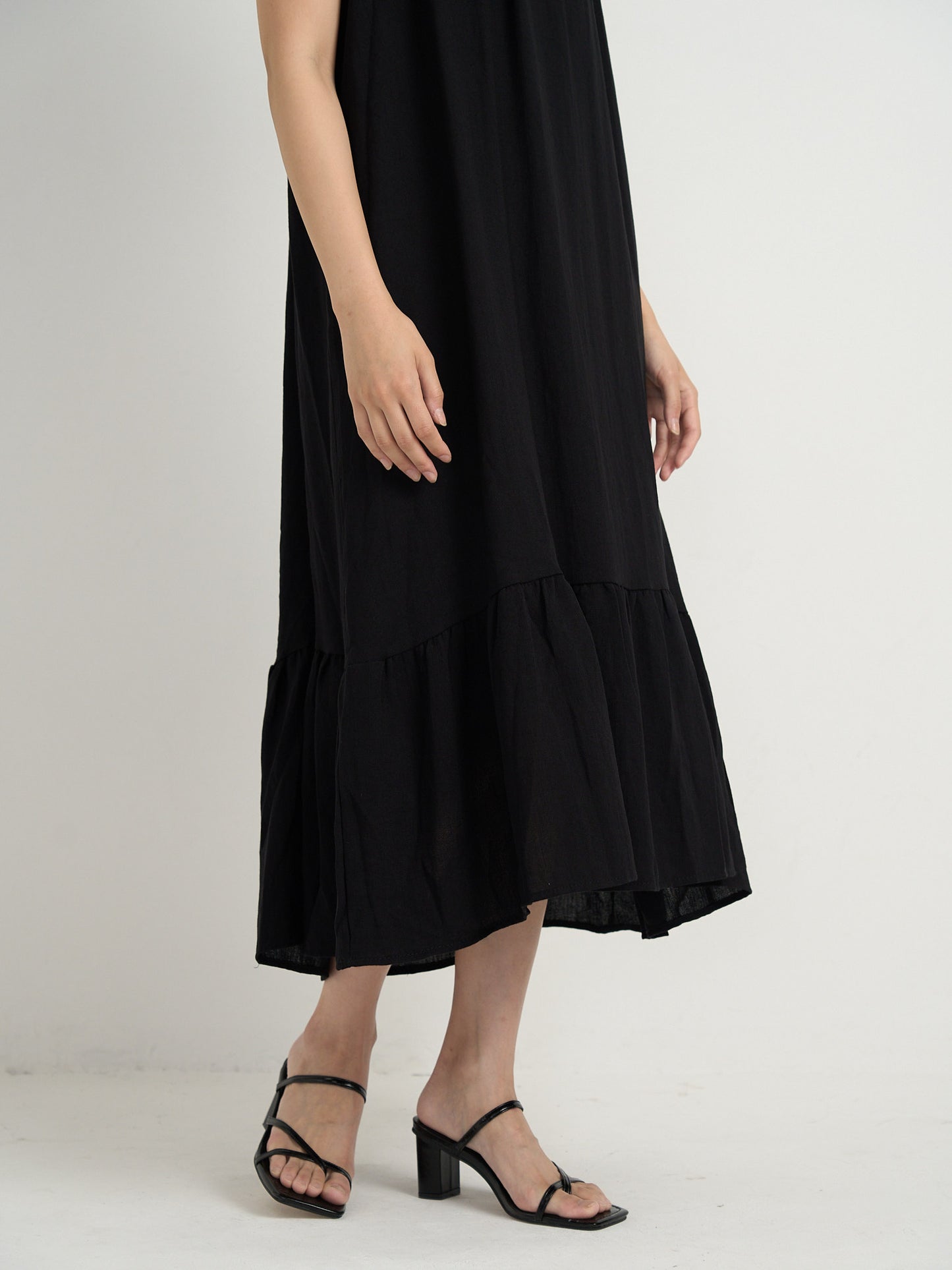 back open halter neck dress