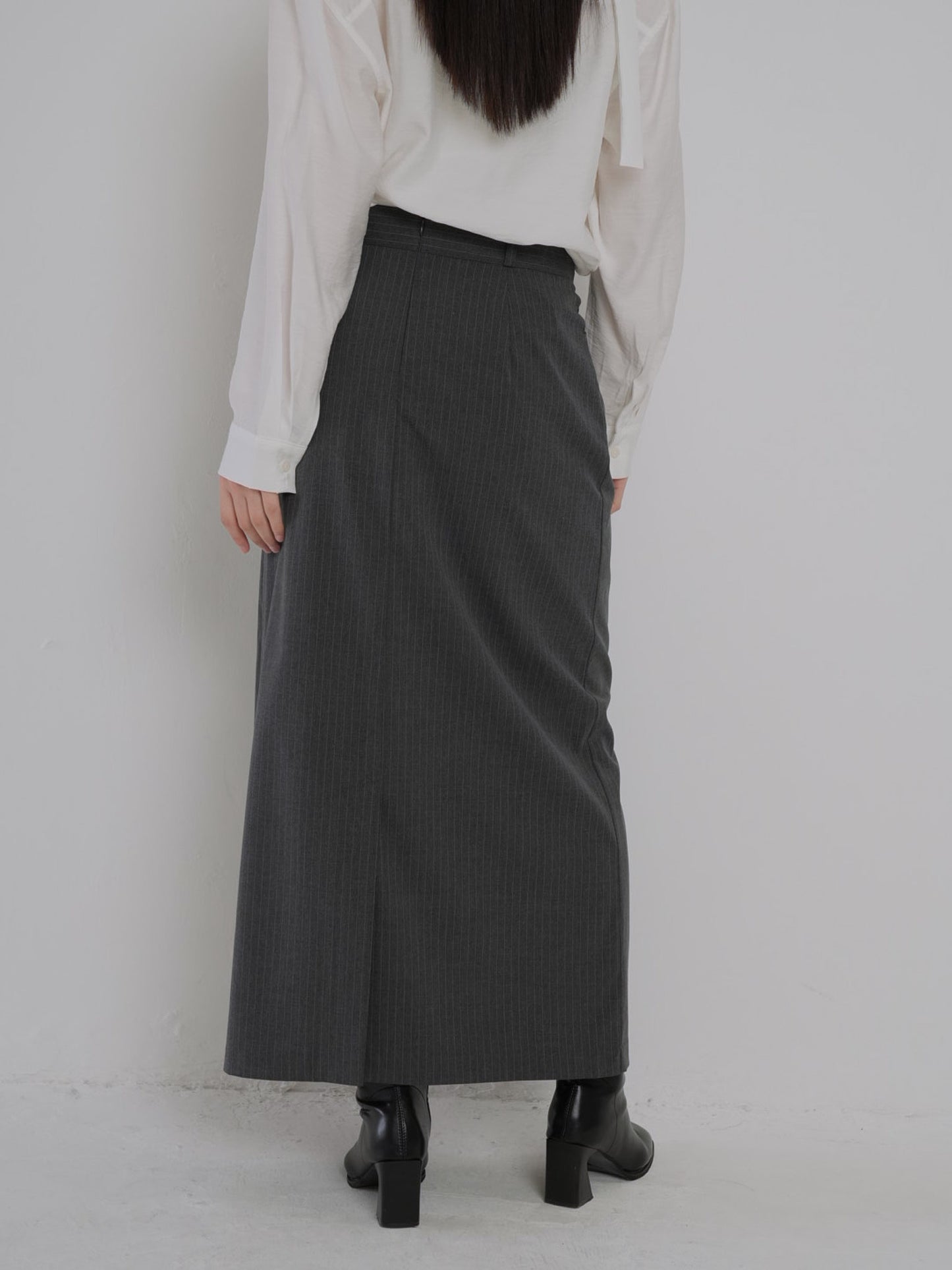 stripe wrap skirt