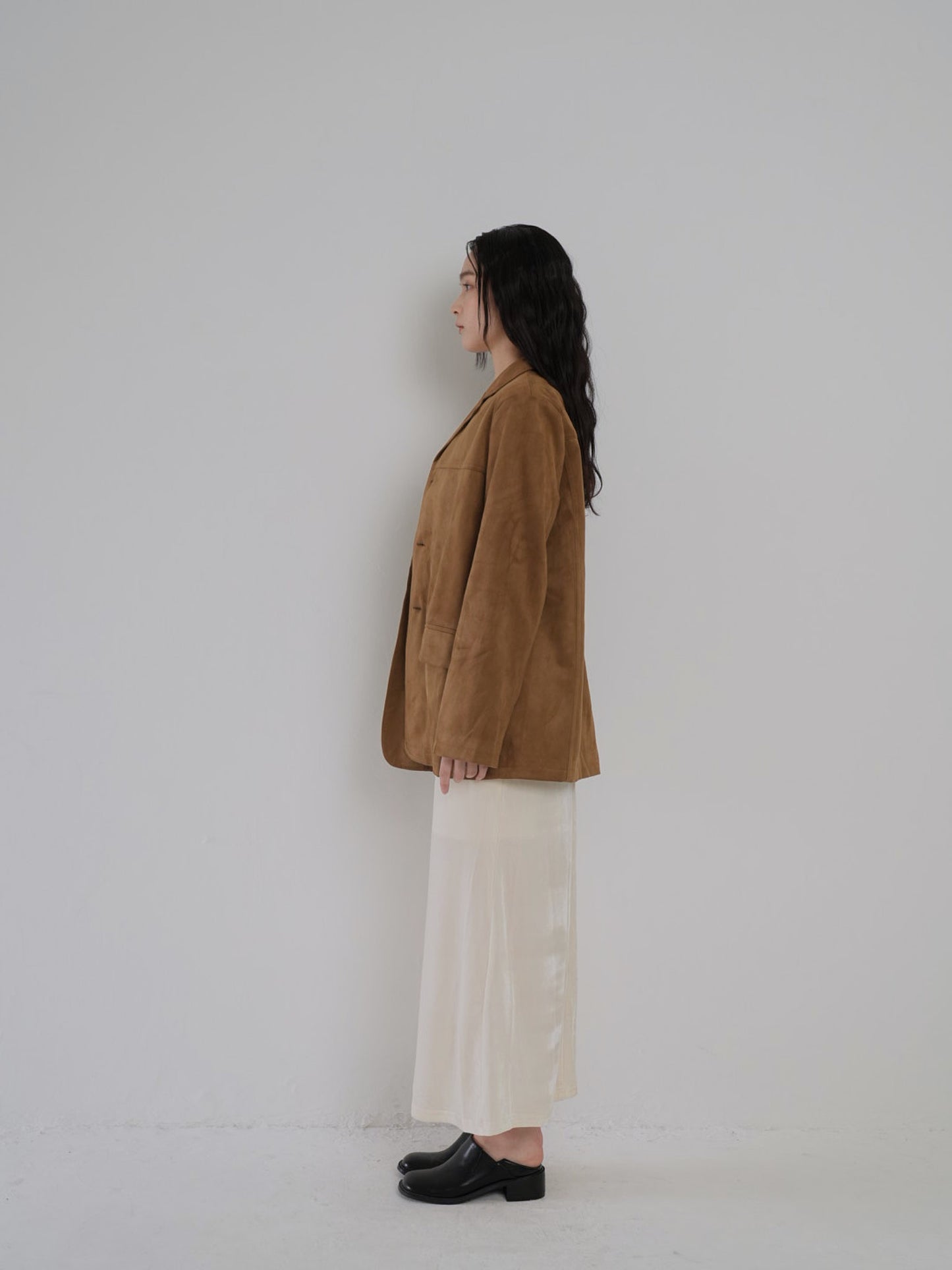 loose suede jacket