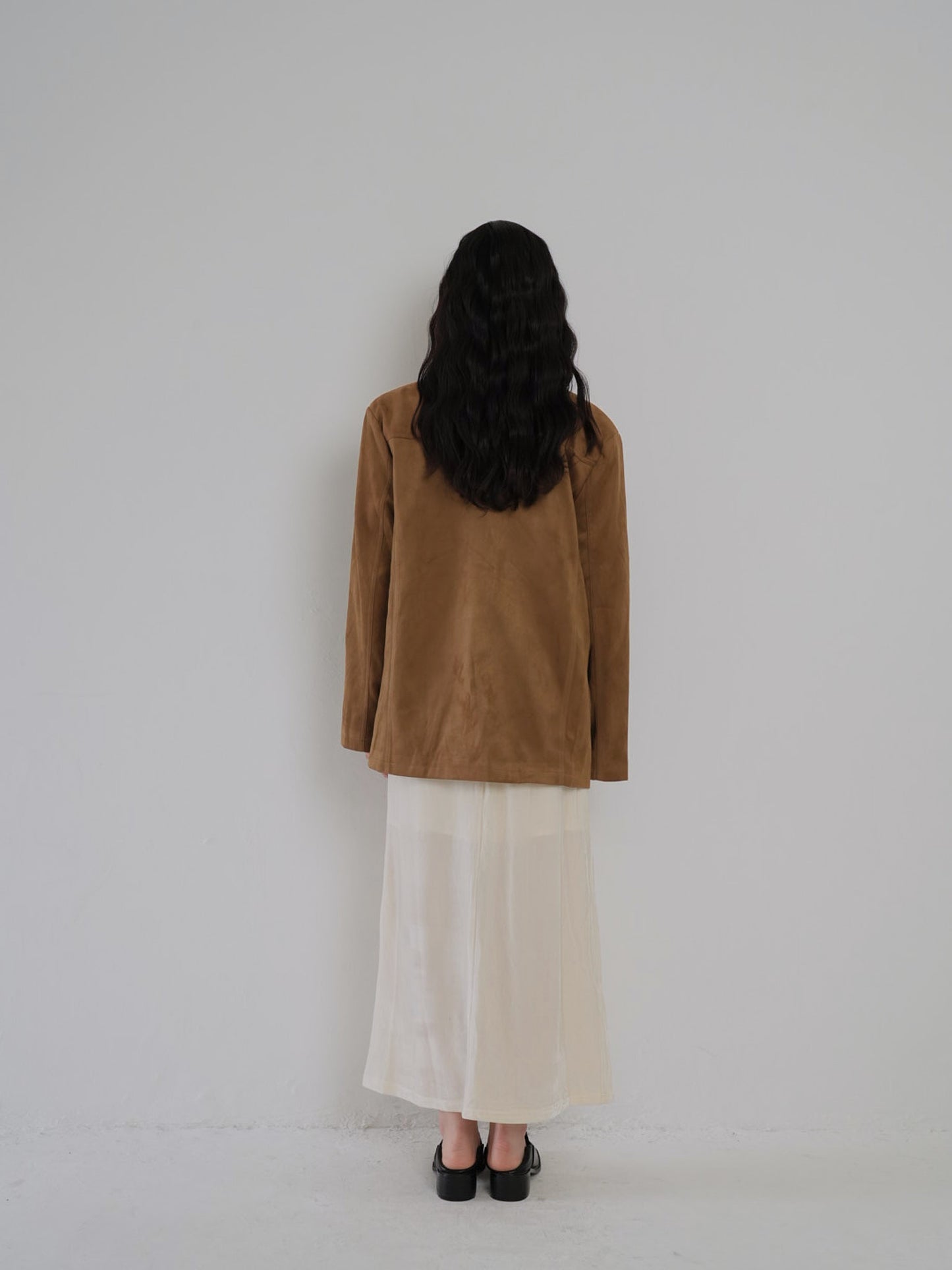 loose suede jacket
