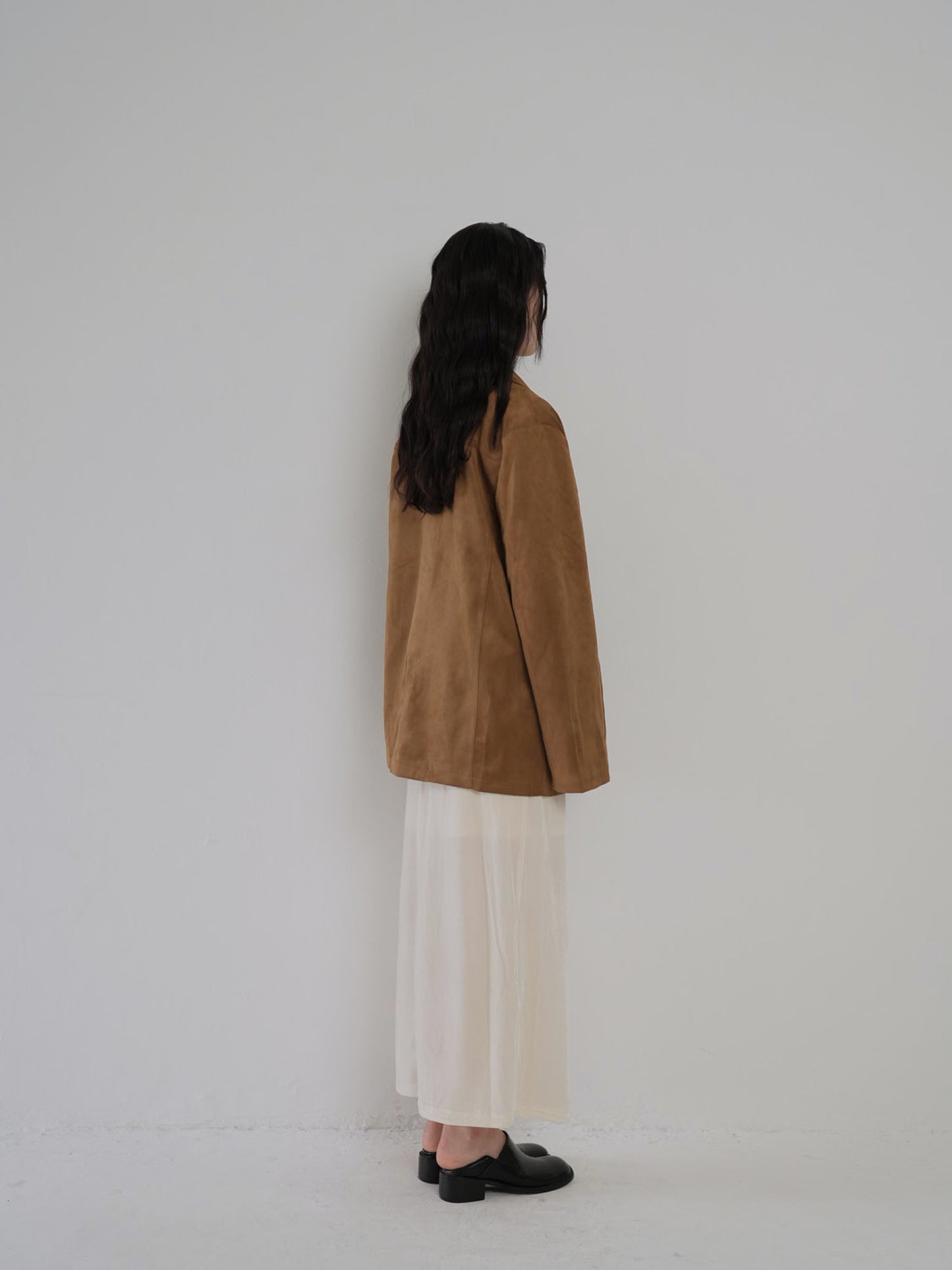 loose suede jacket