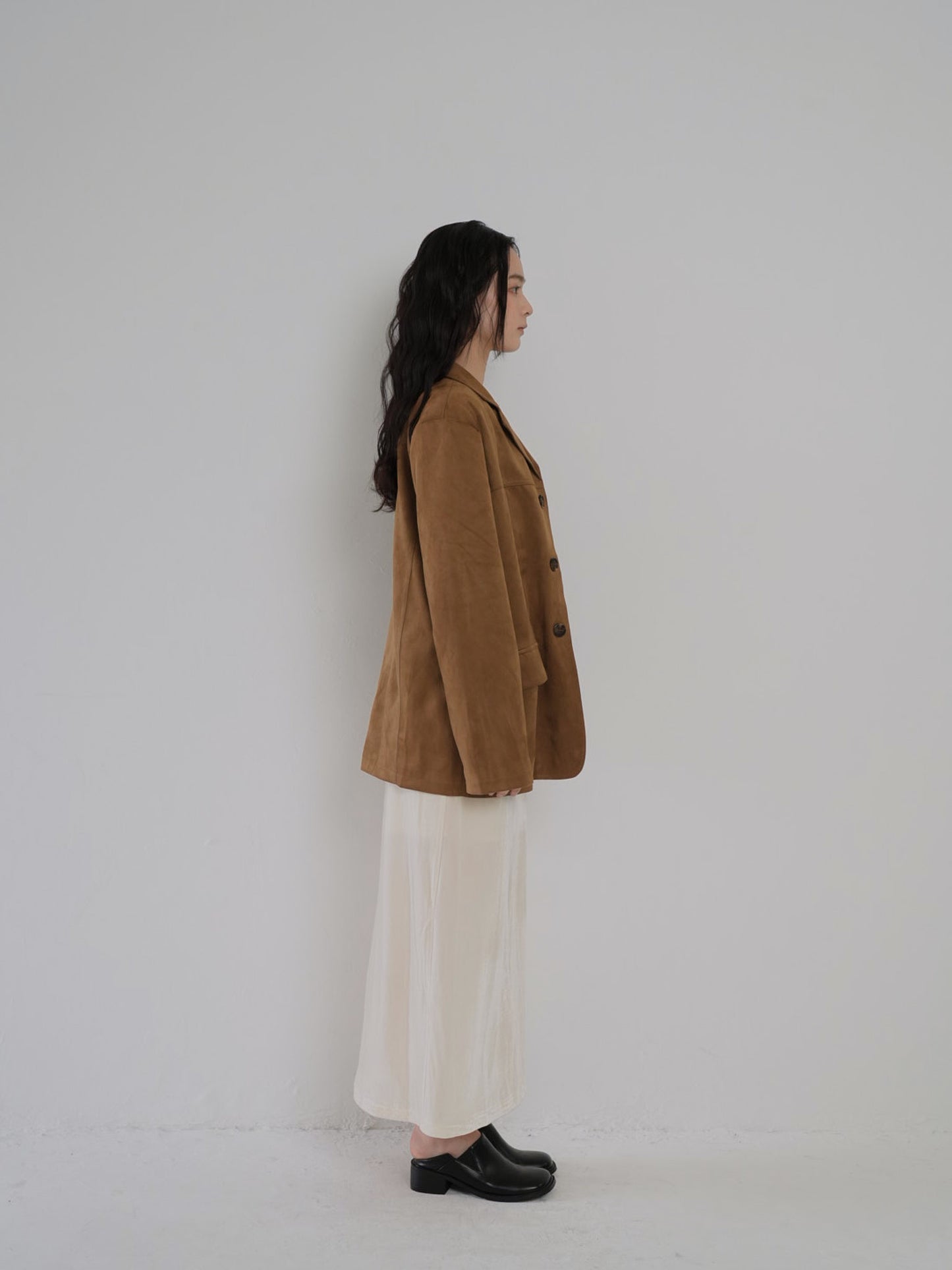 loose suede jacket
