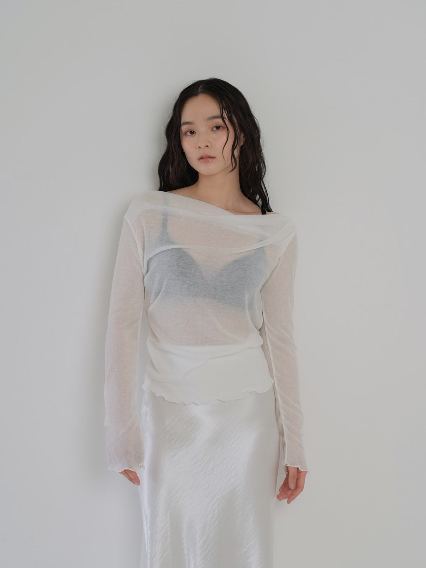 drape sheer tops