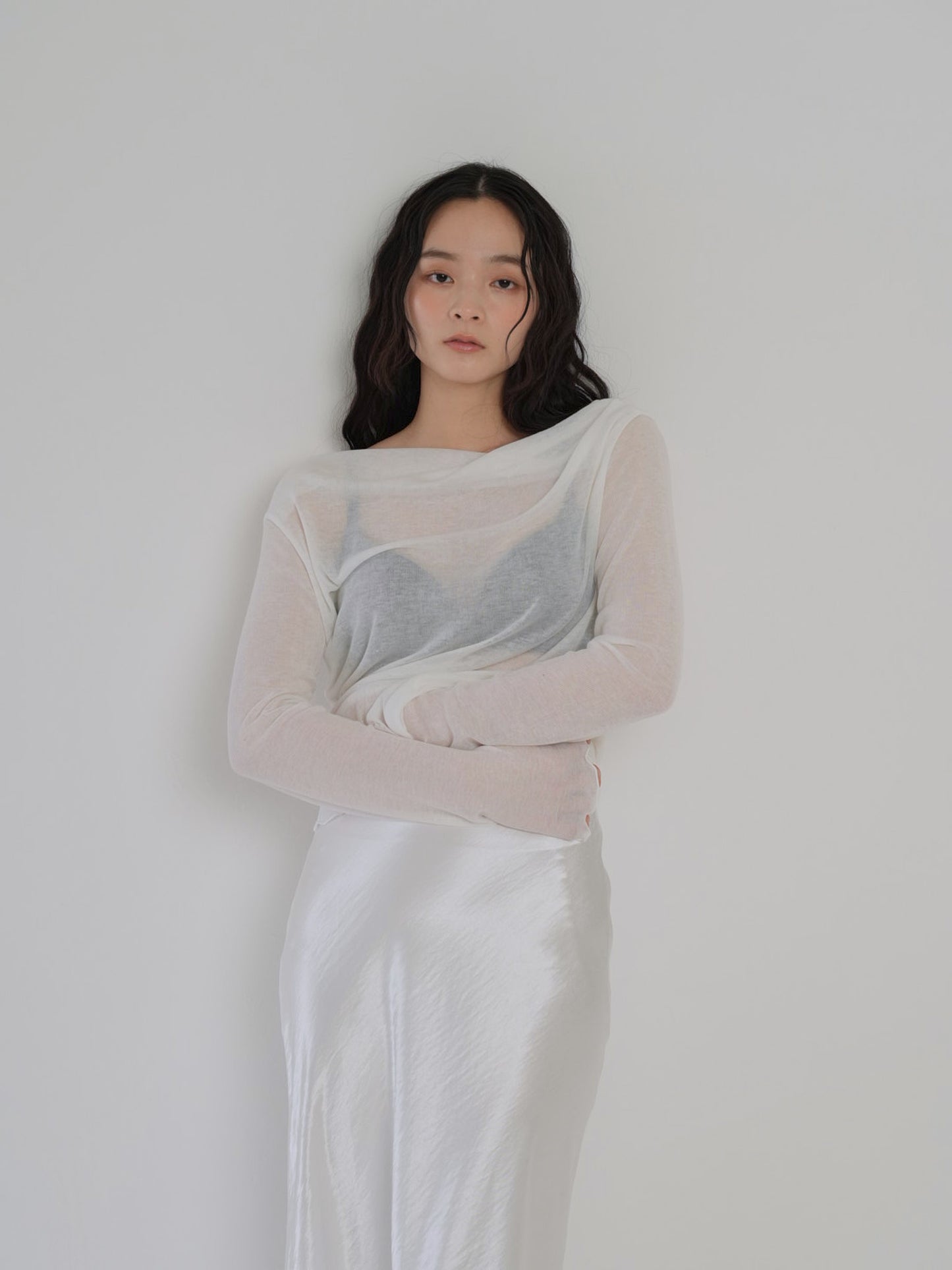 drape sheer tops
