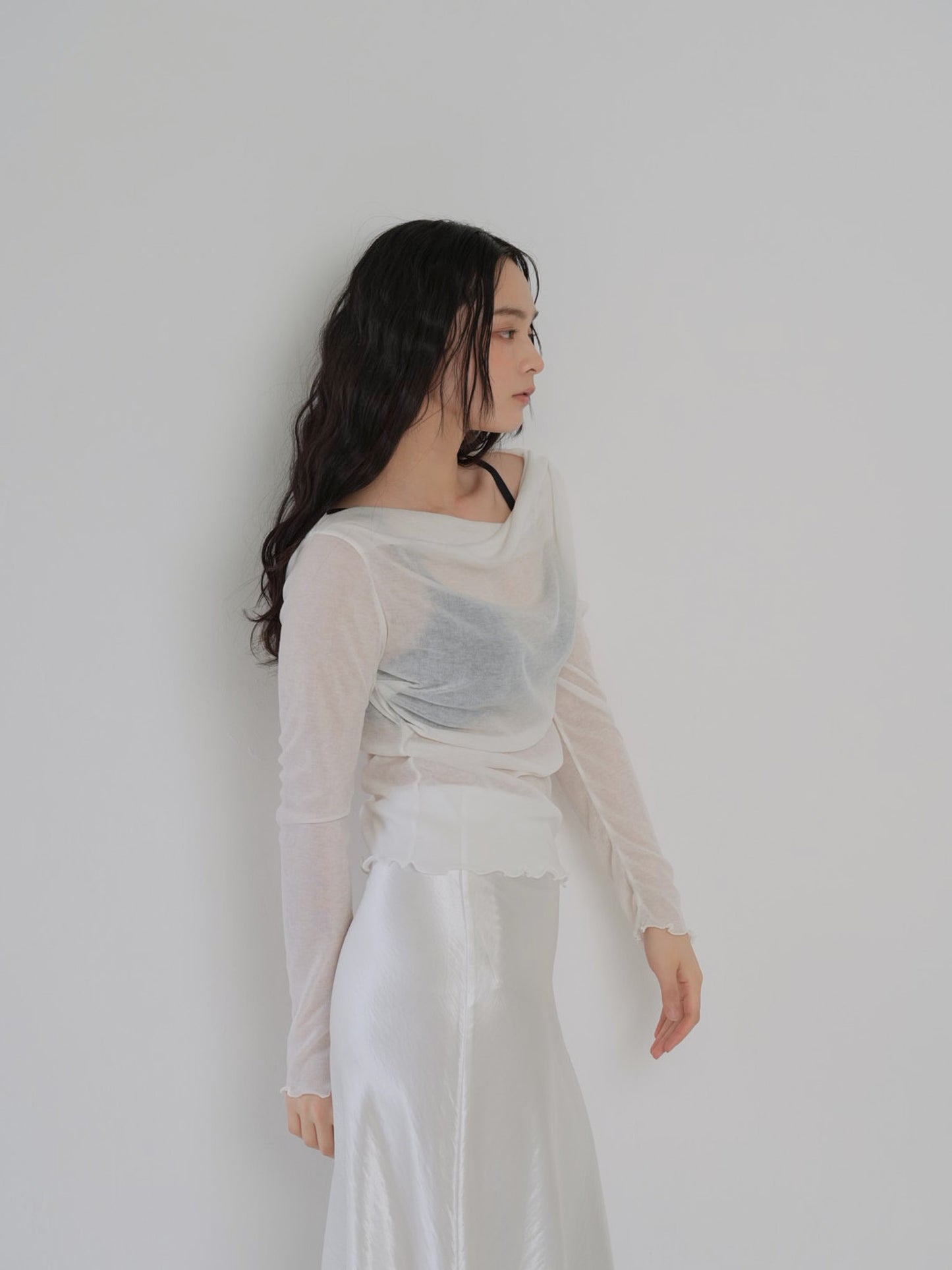 drape sheer tops