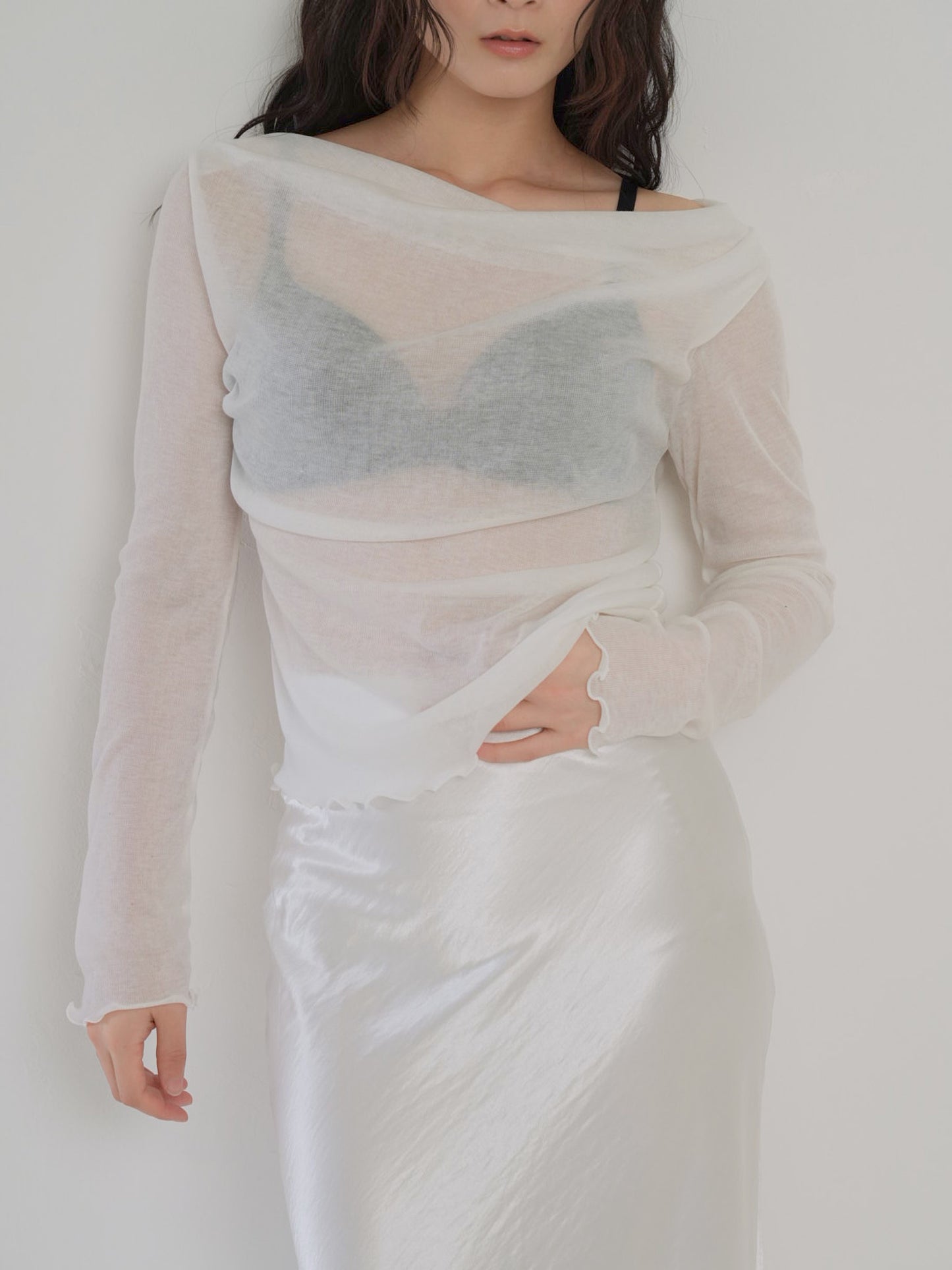 drape sheer tops