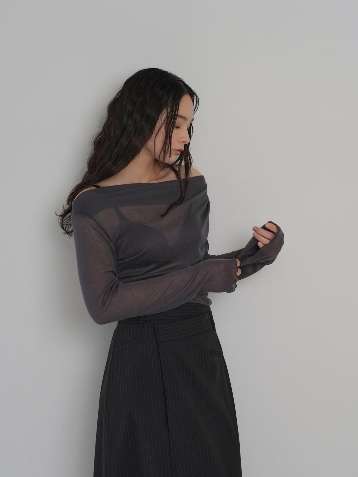 drape sheer tops