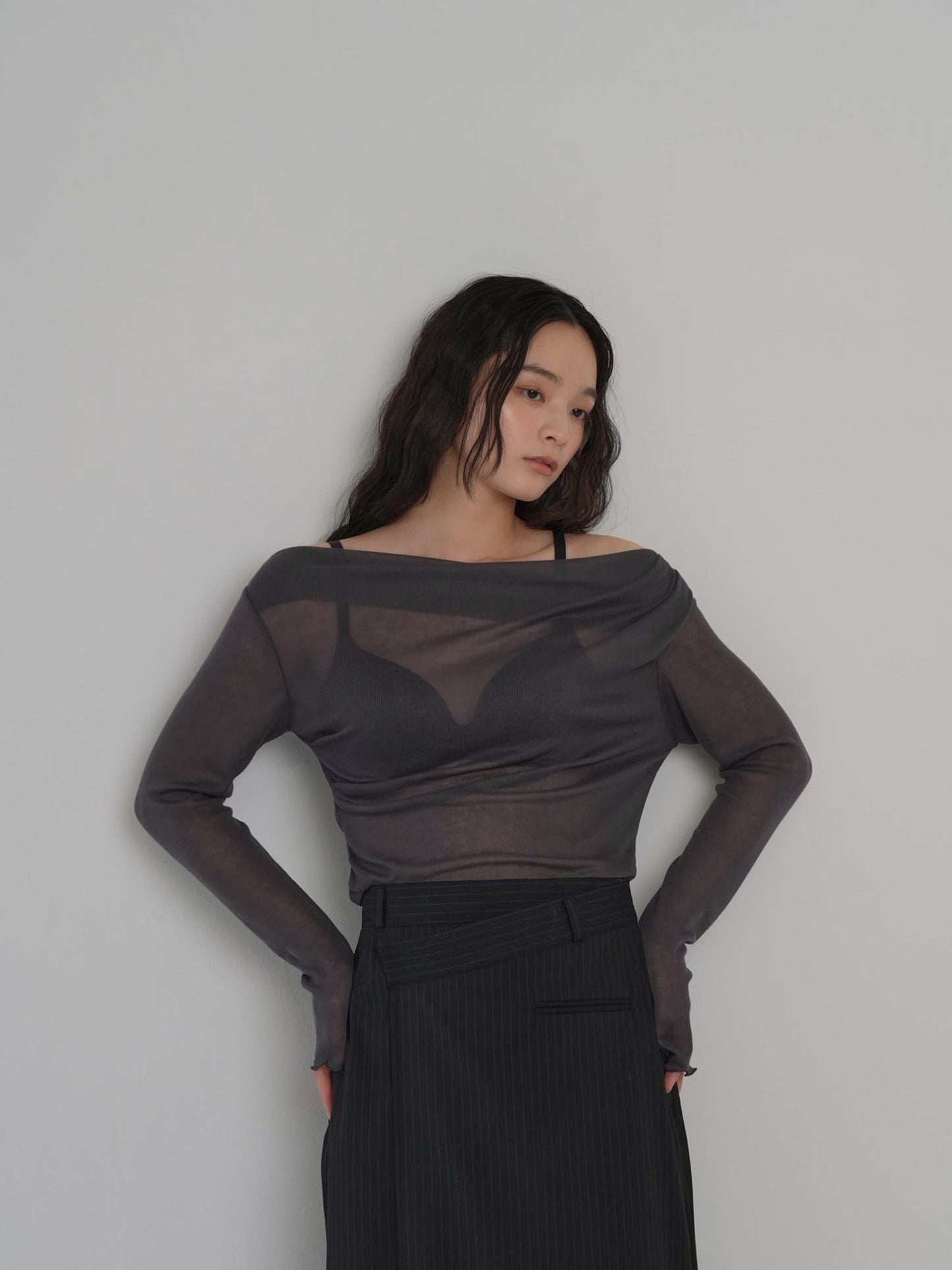 drape sheer tops