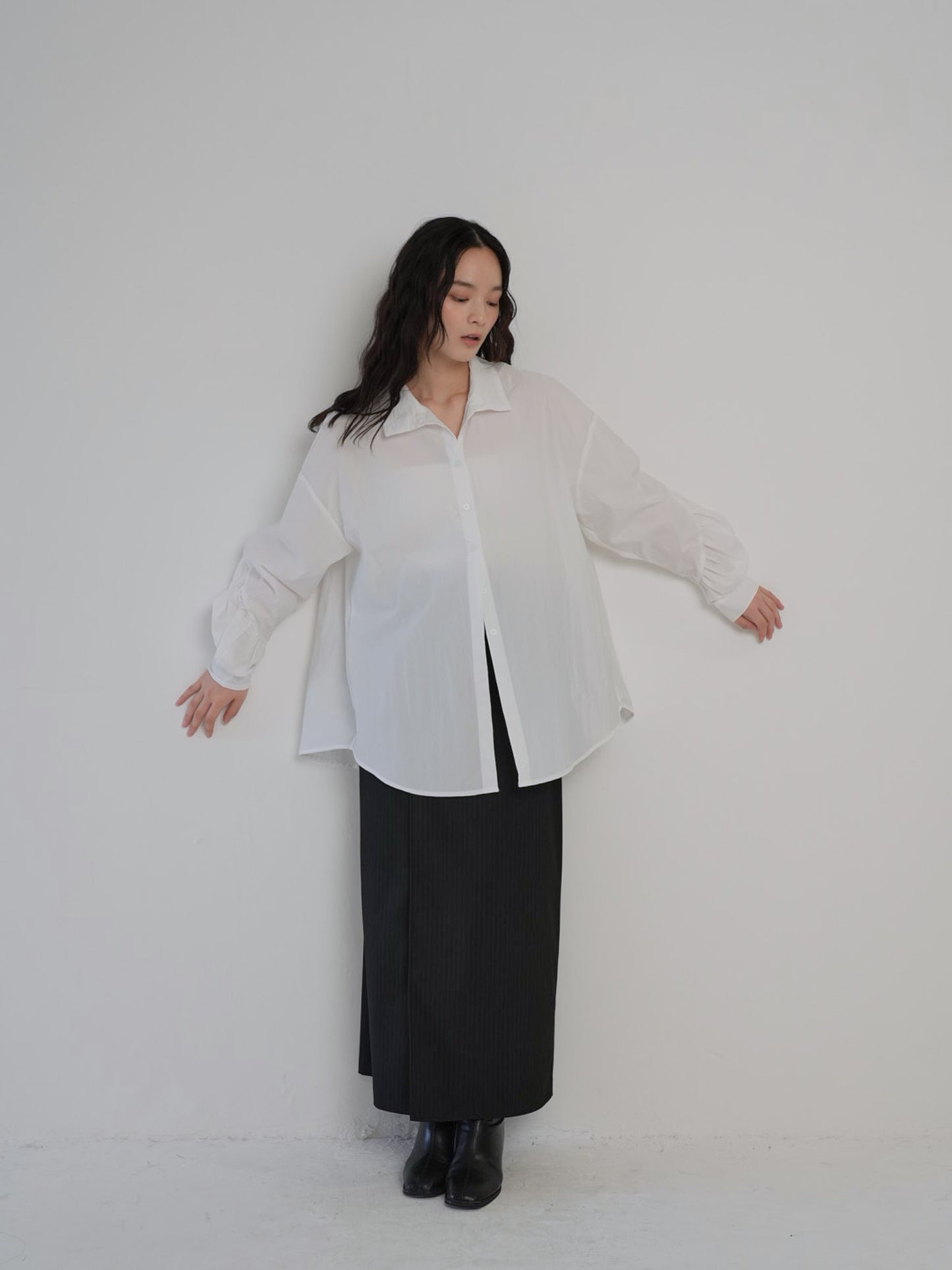 shirring nylon shirt