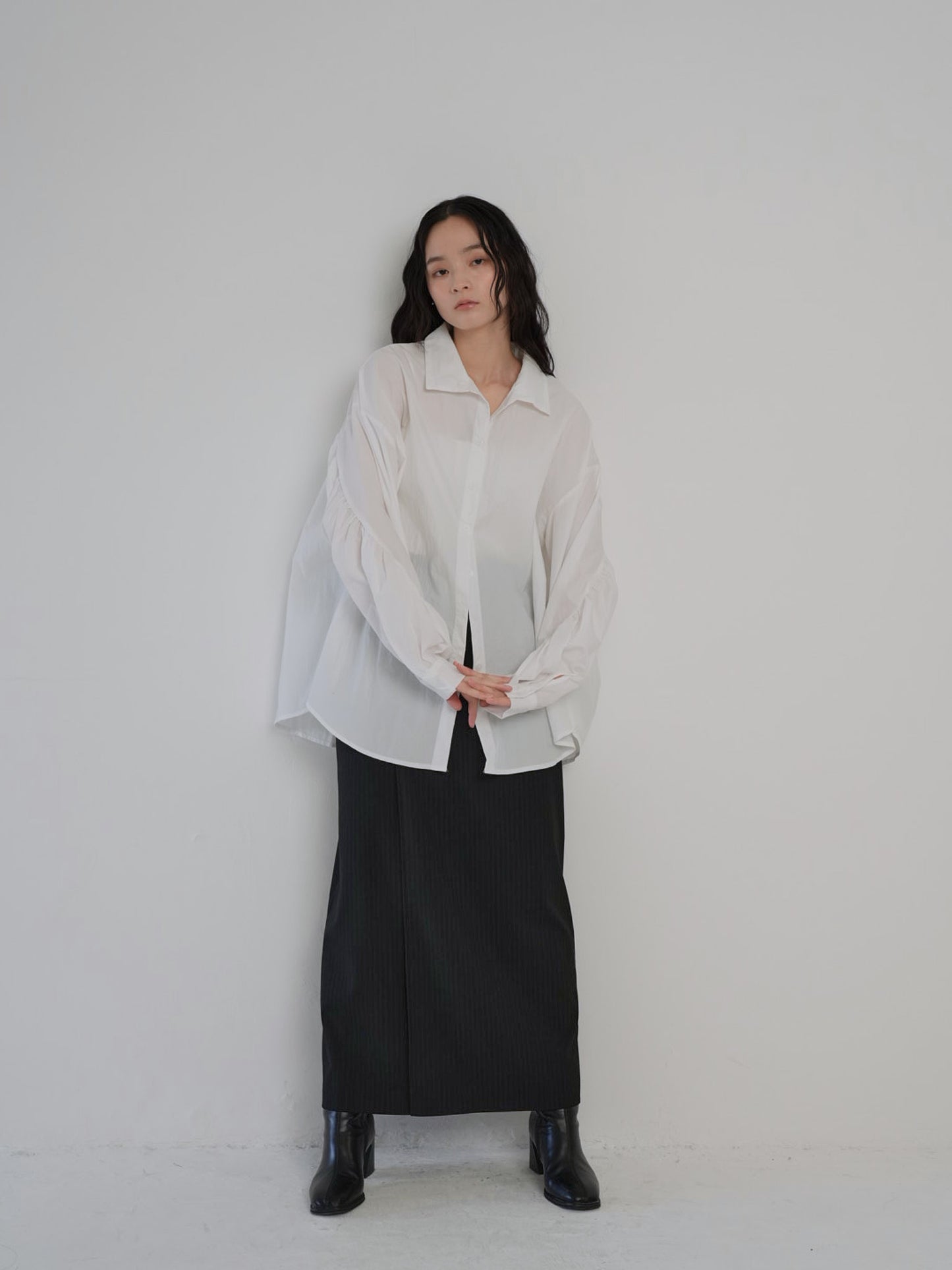 shirring nylon shirt