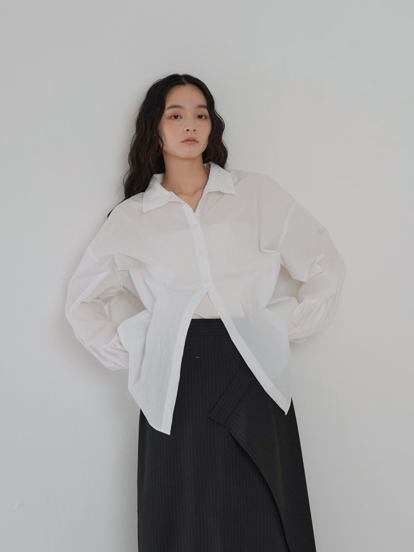 shirring nylon shirt