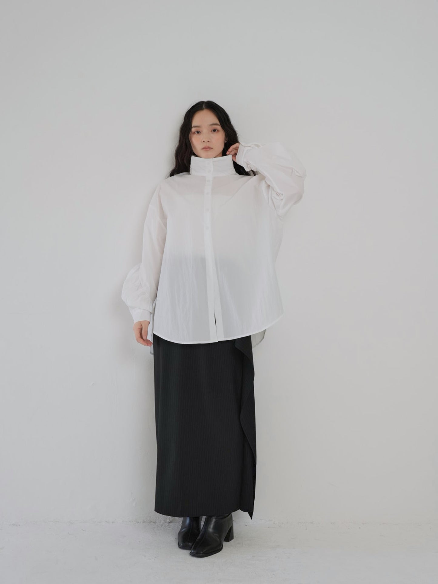shirring nylon shirt