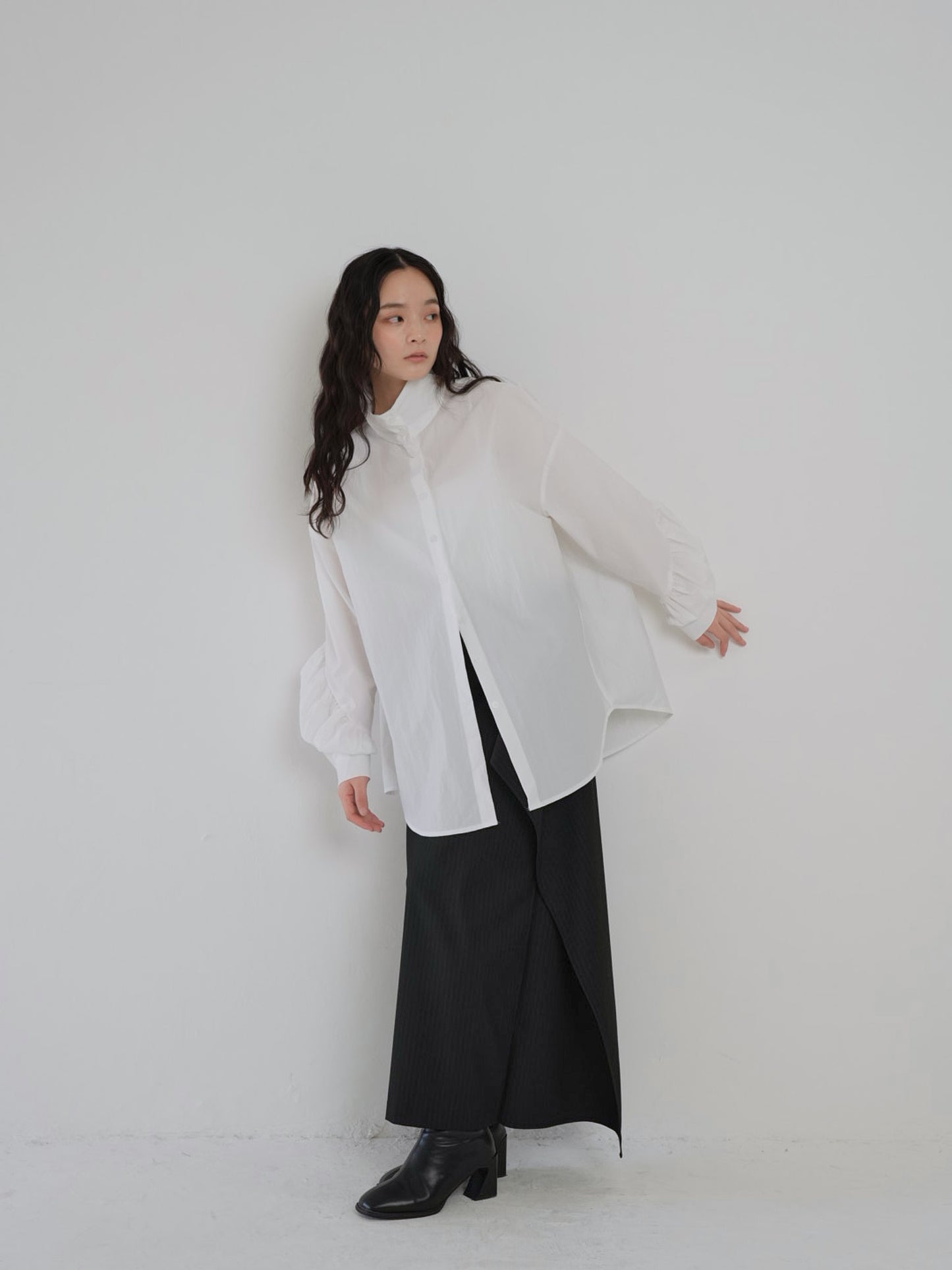 shirring nylon shirt