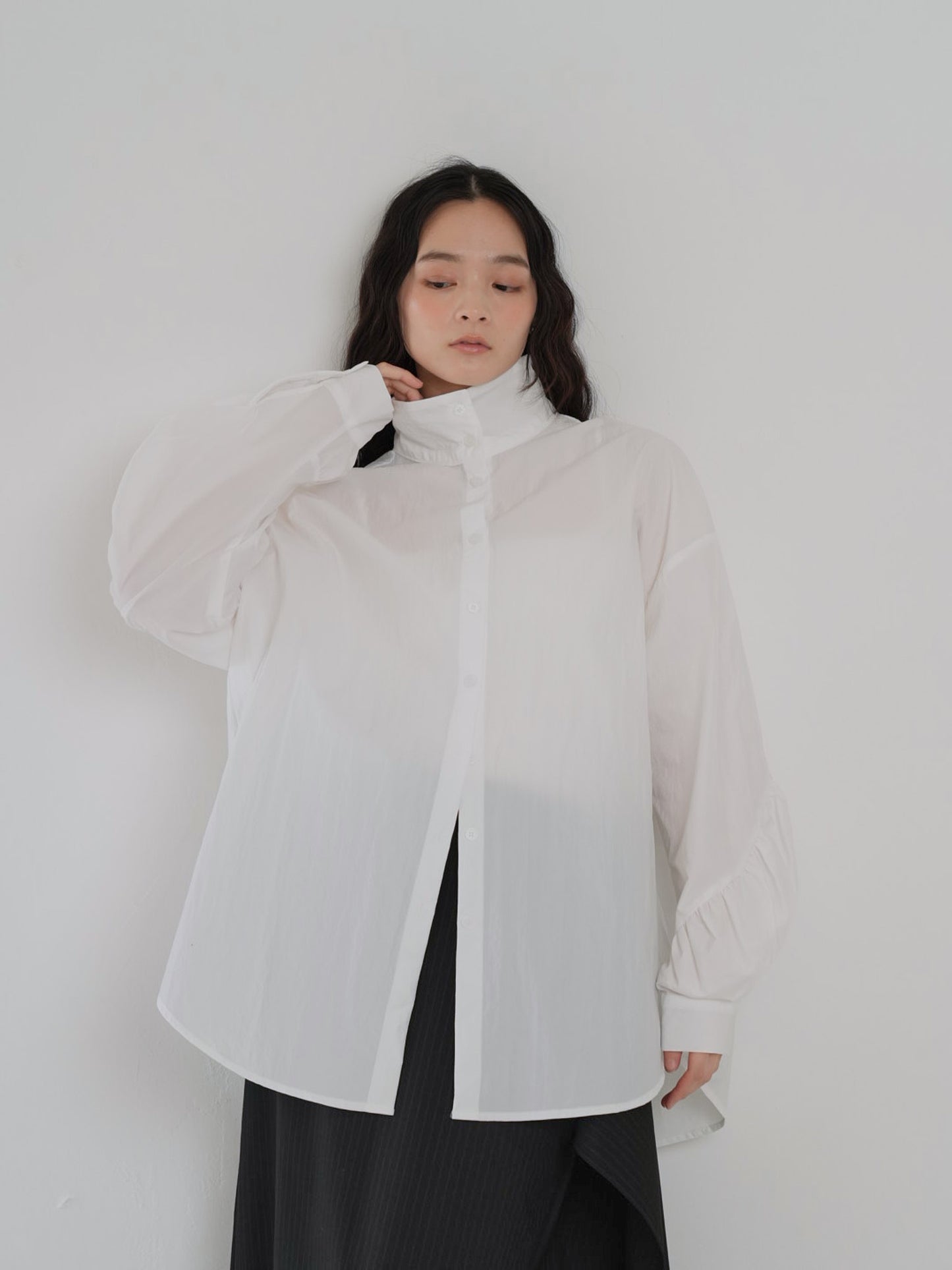 shirring nylon shirt
