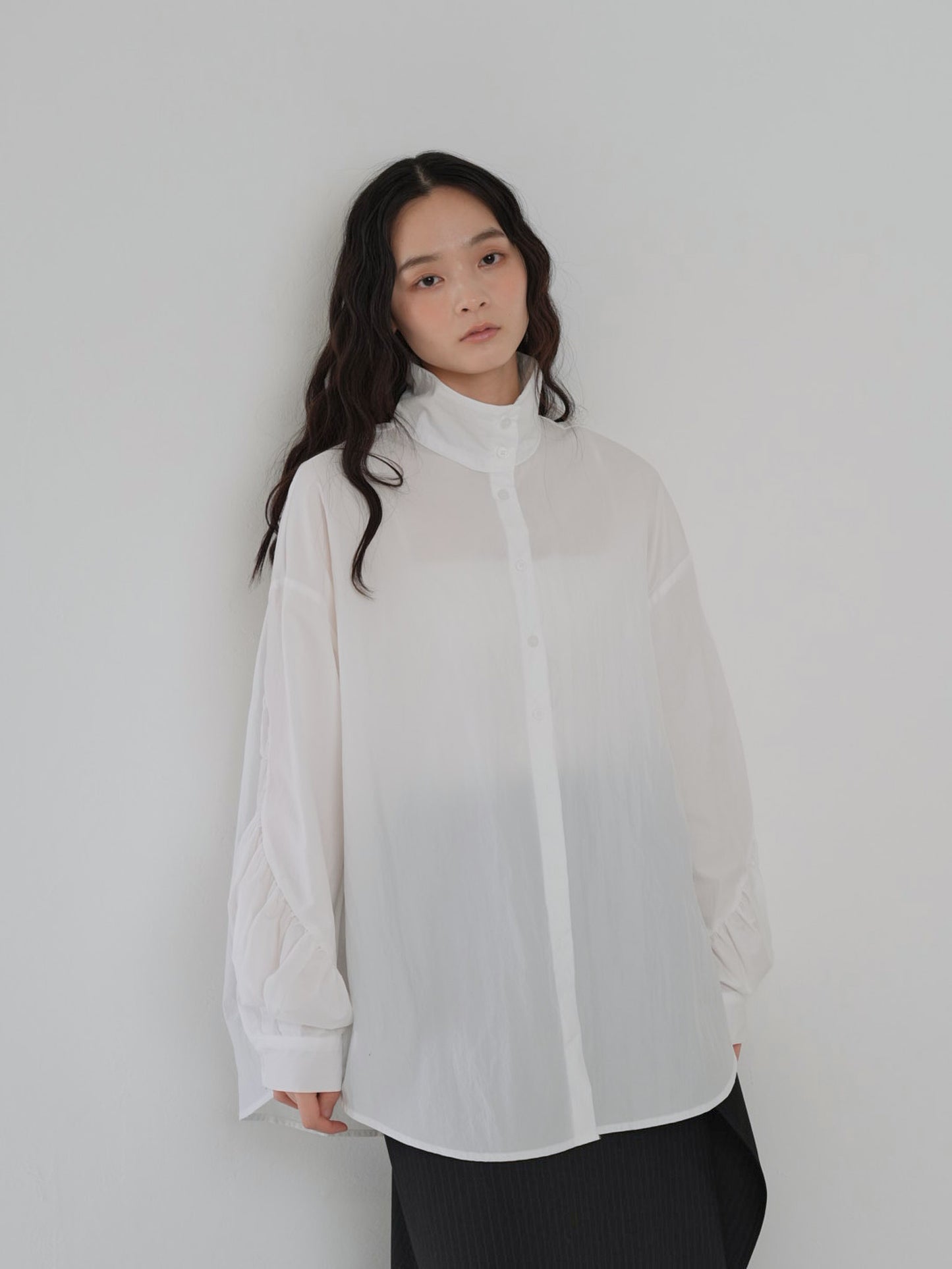 shirring nylon shirt