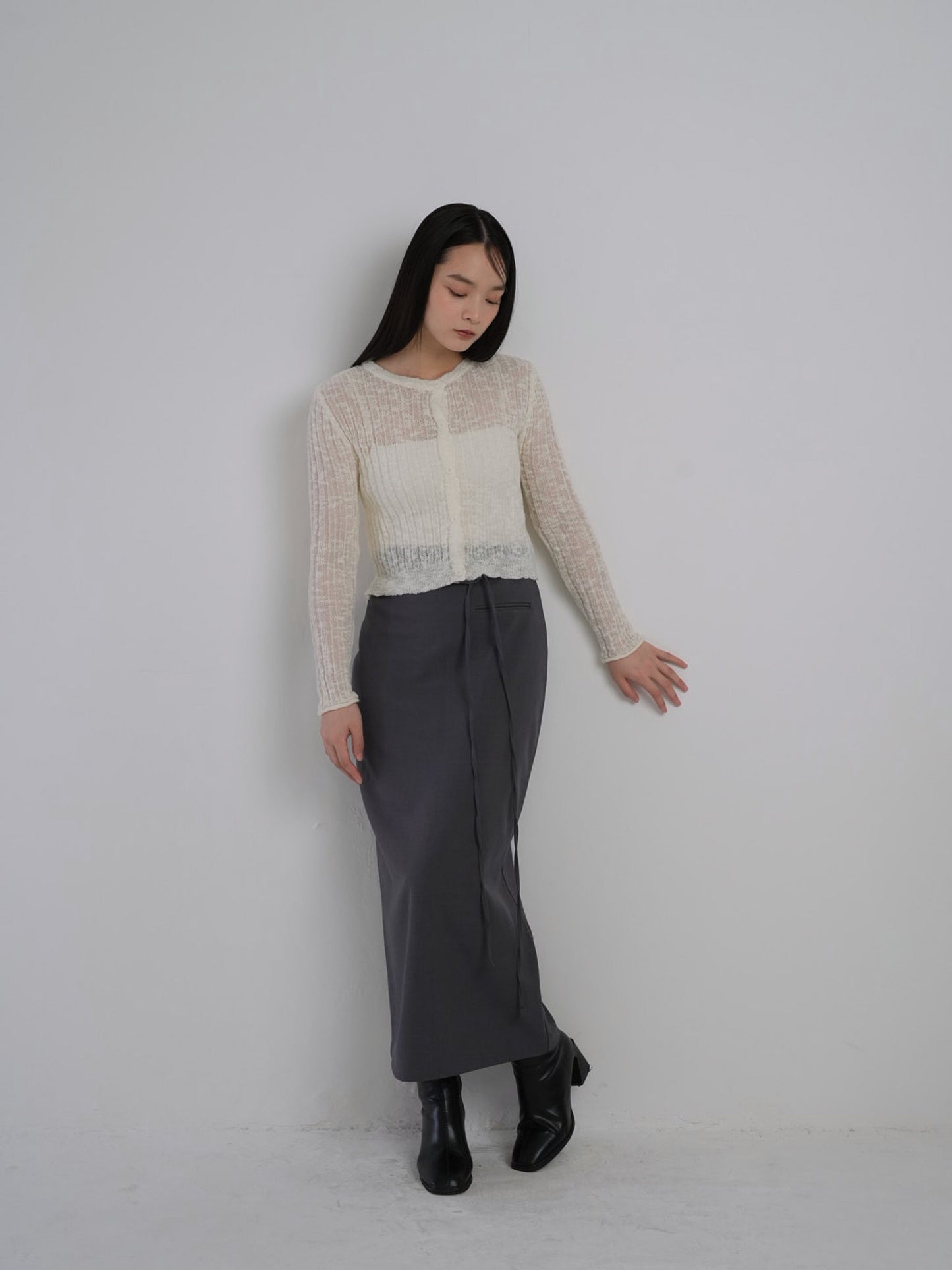 string straight skirt