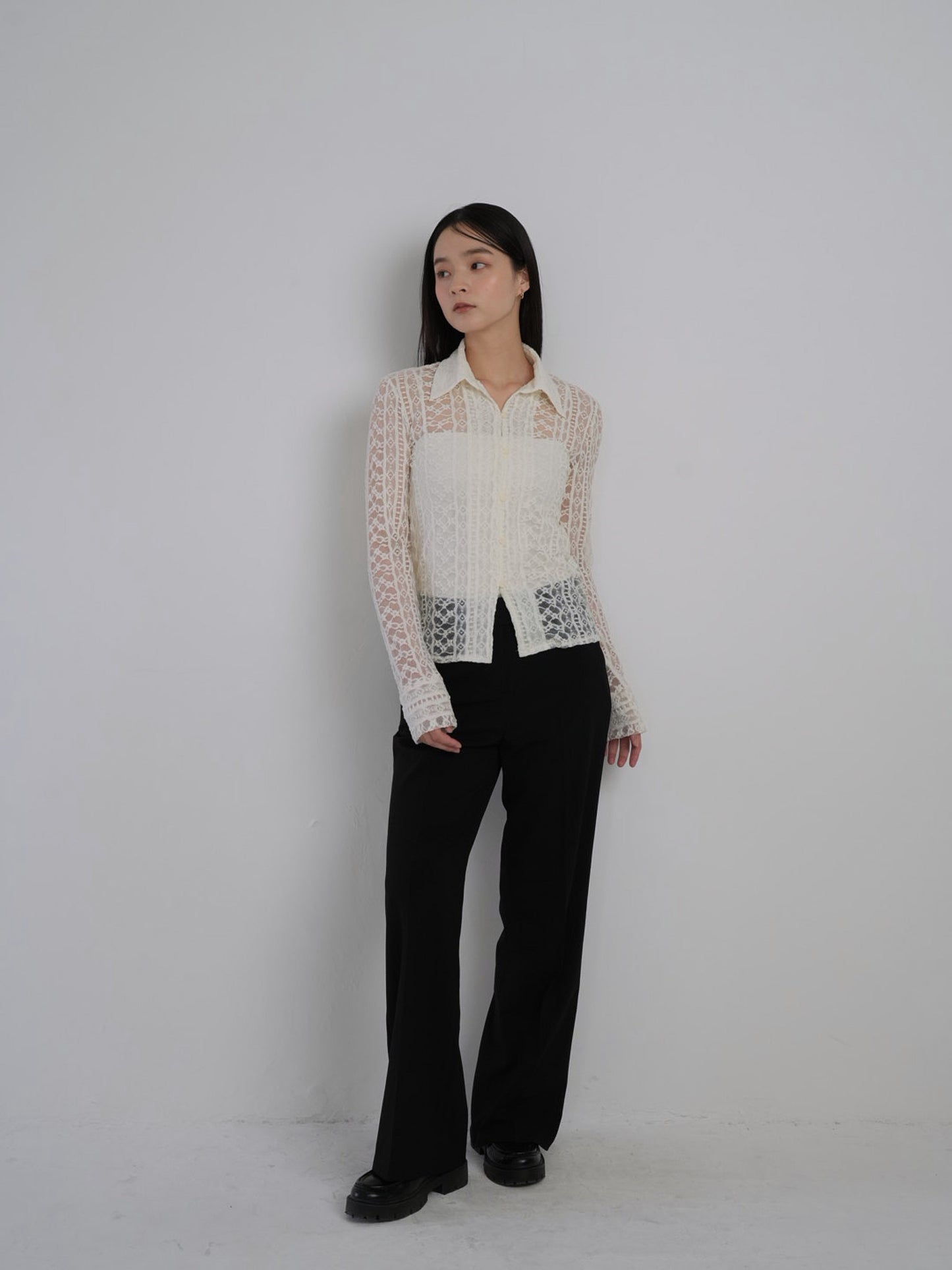 straight casual slacks