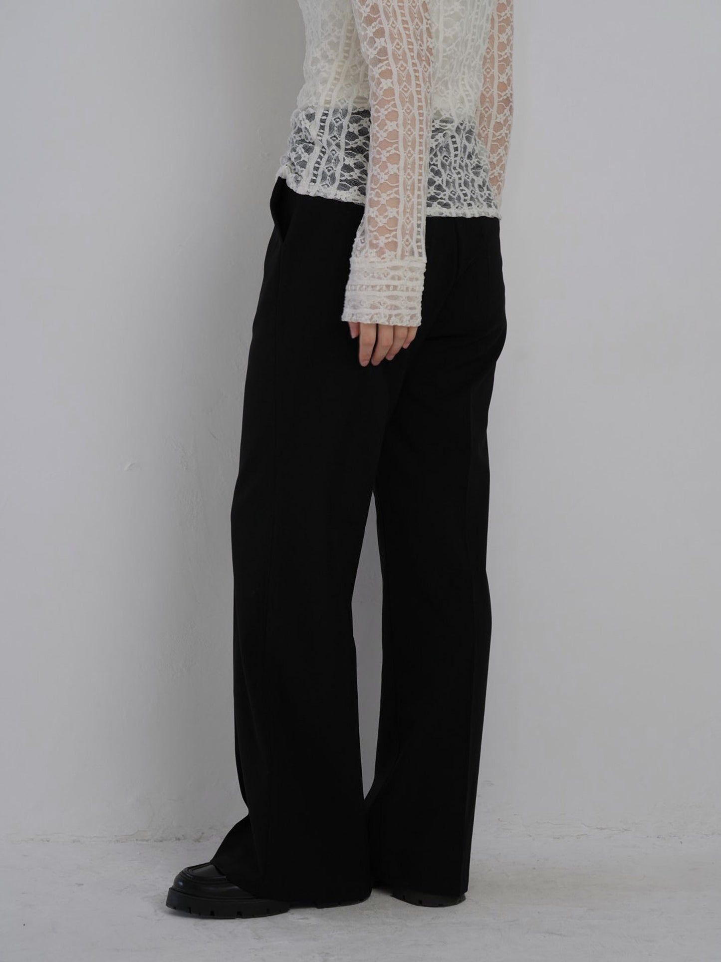 straight casual slacks
