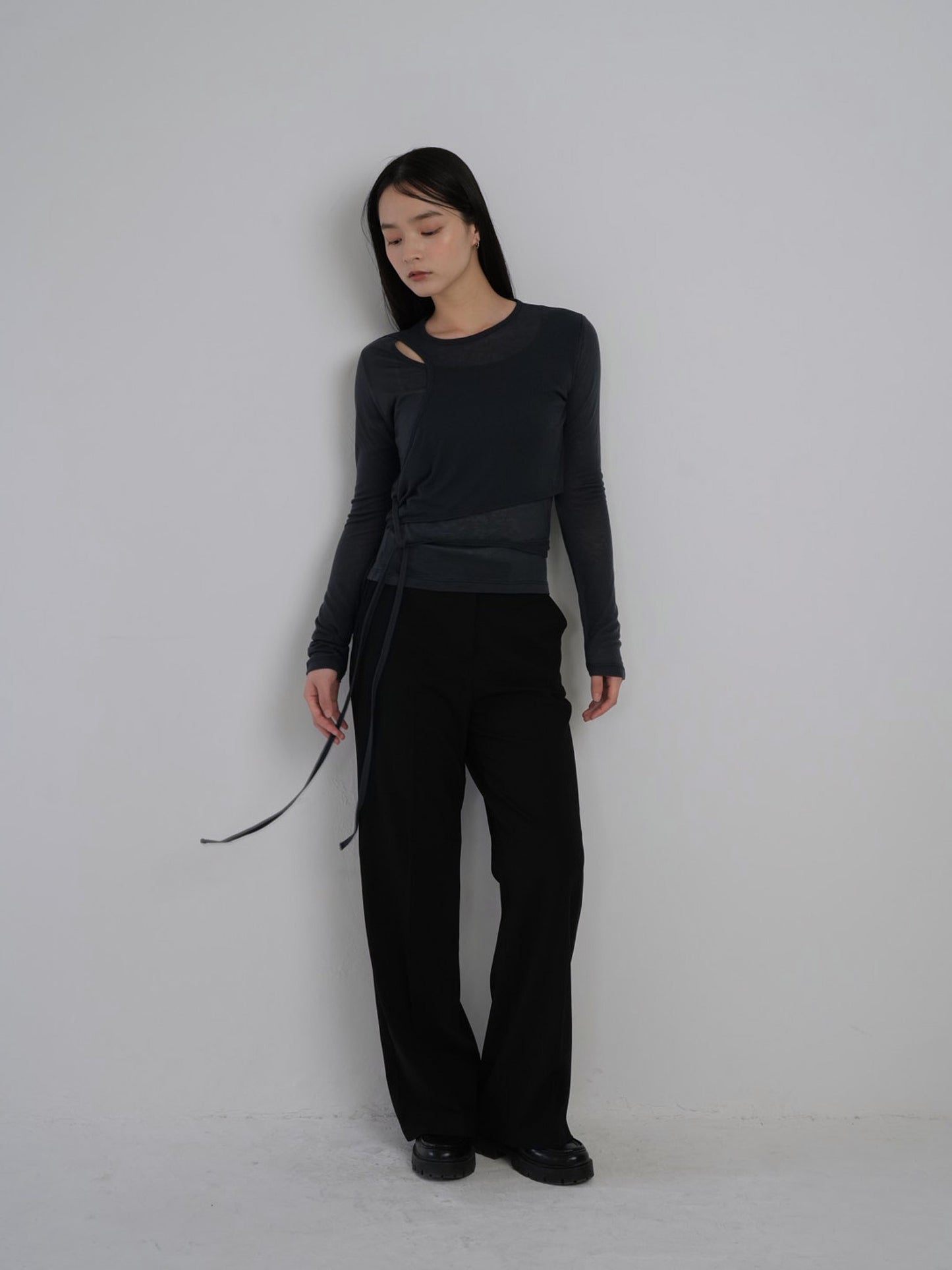 straight casual slacks