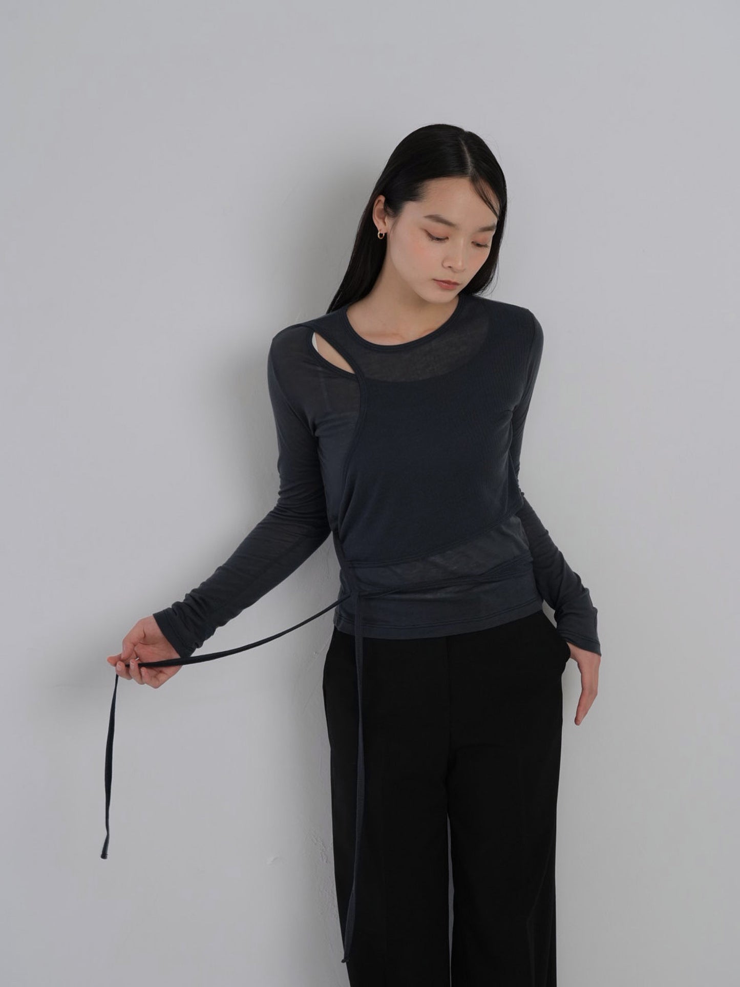 sheer wrap tops