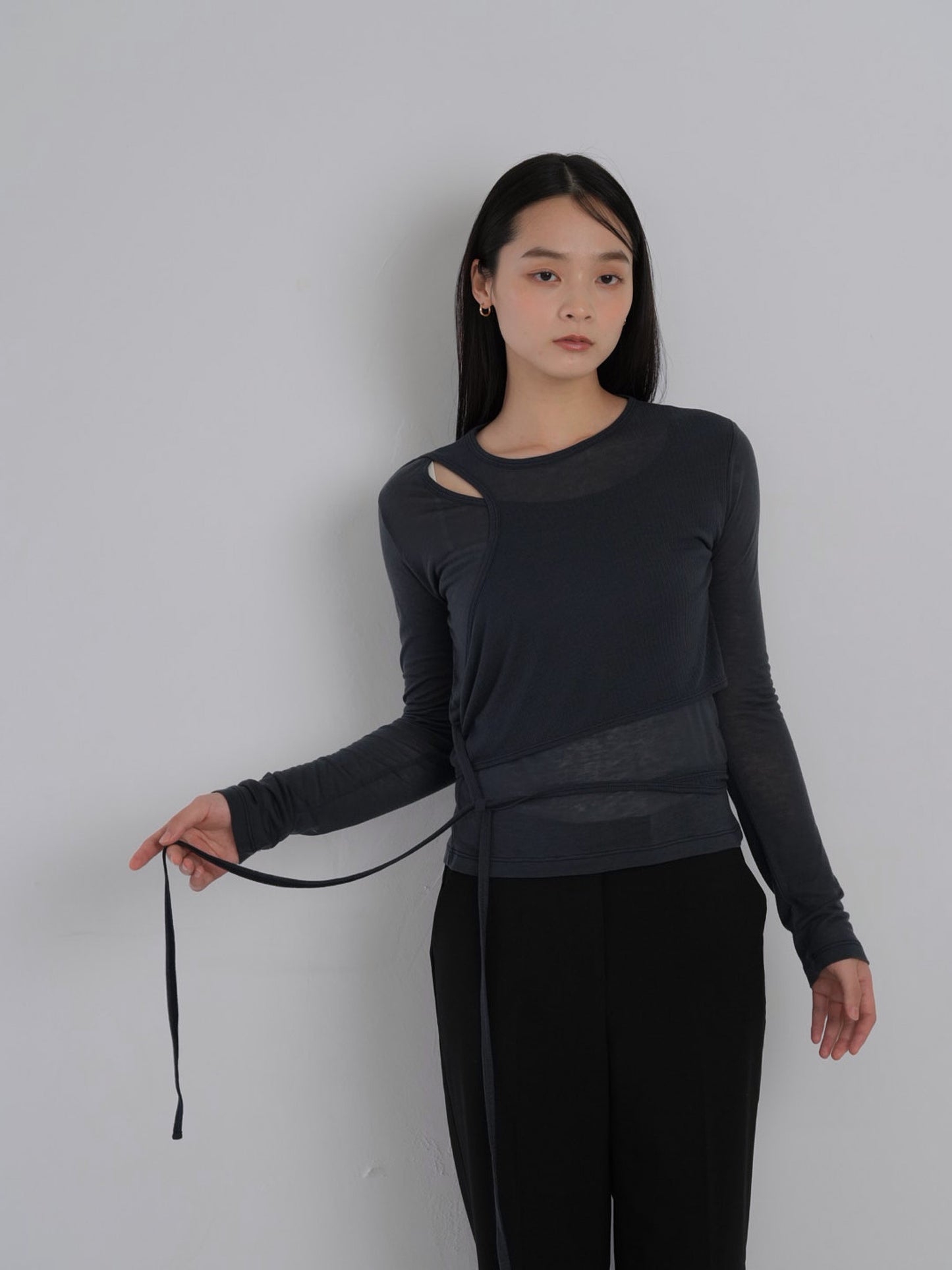 sheer wrap tops
