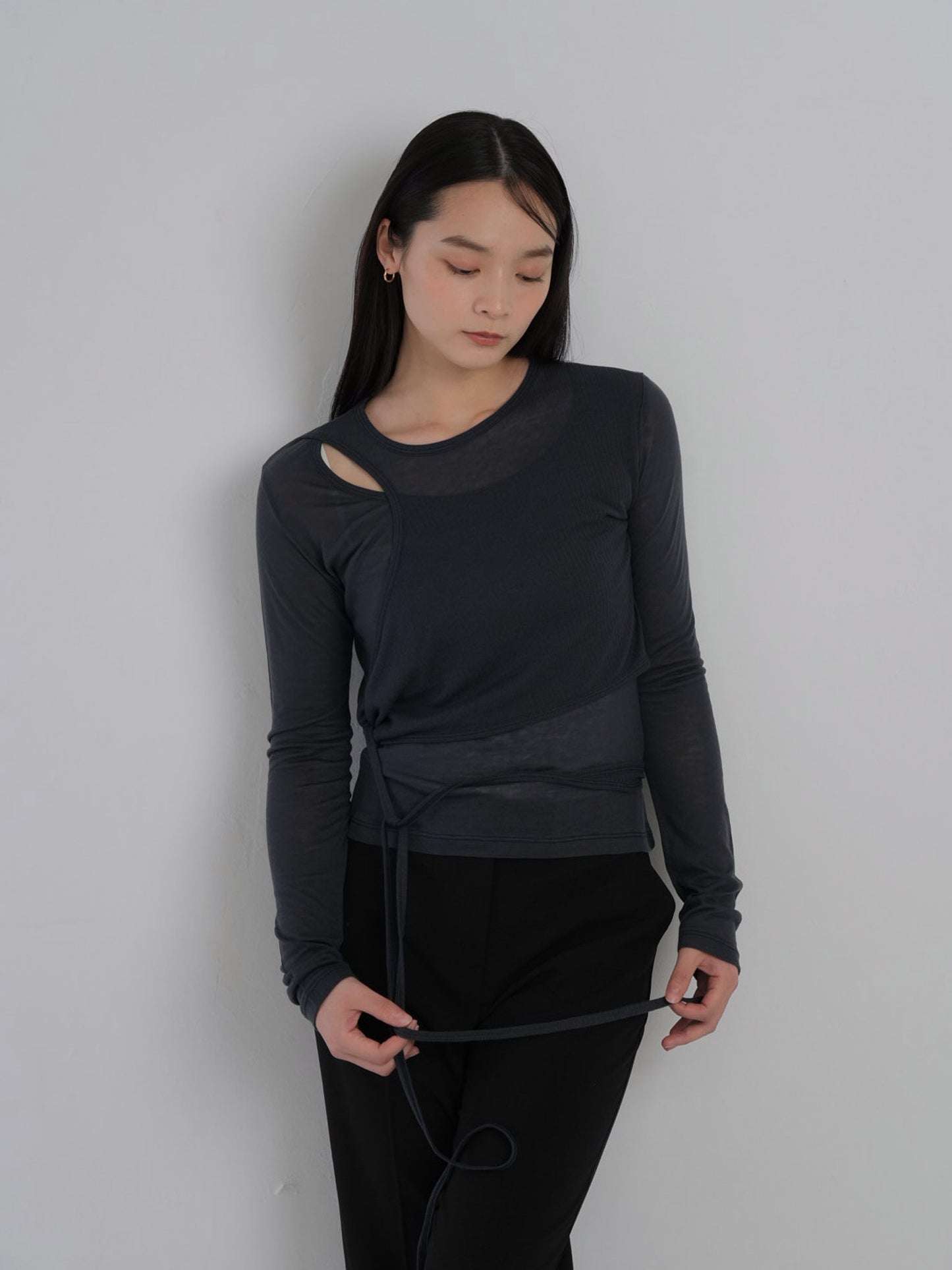 sheer wrap tops