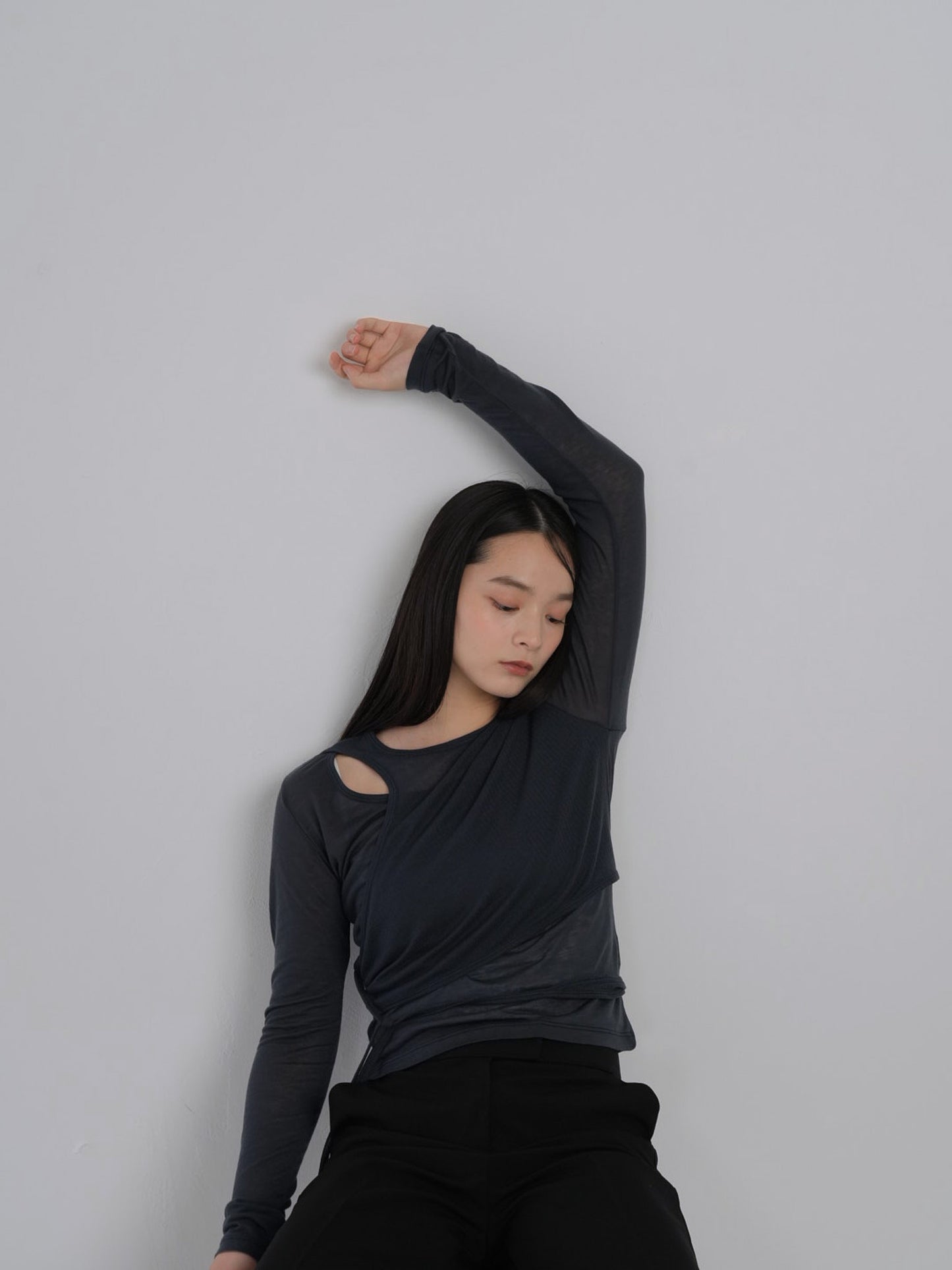 sheer wrap tops