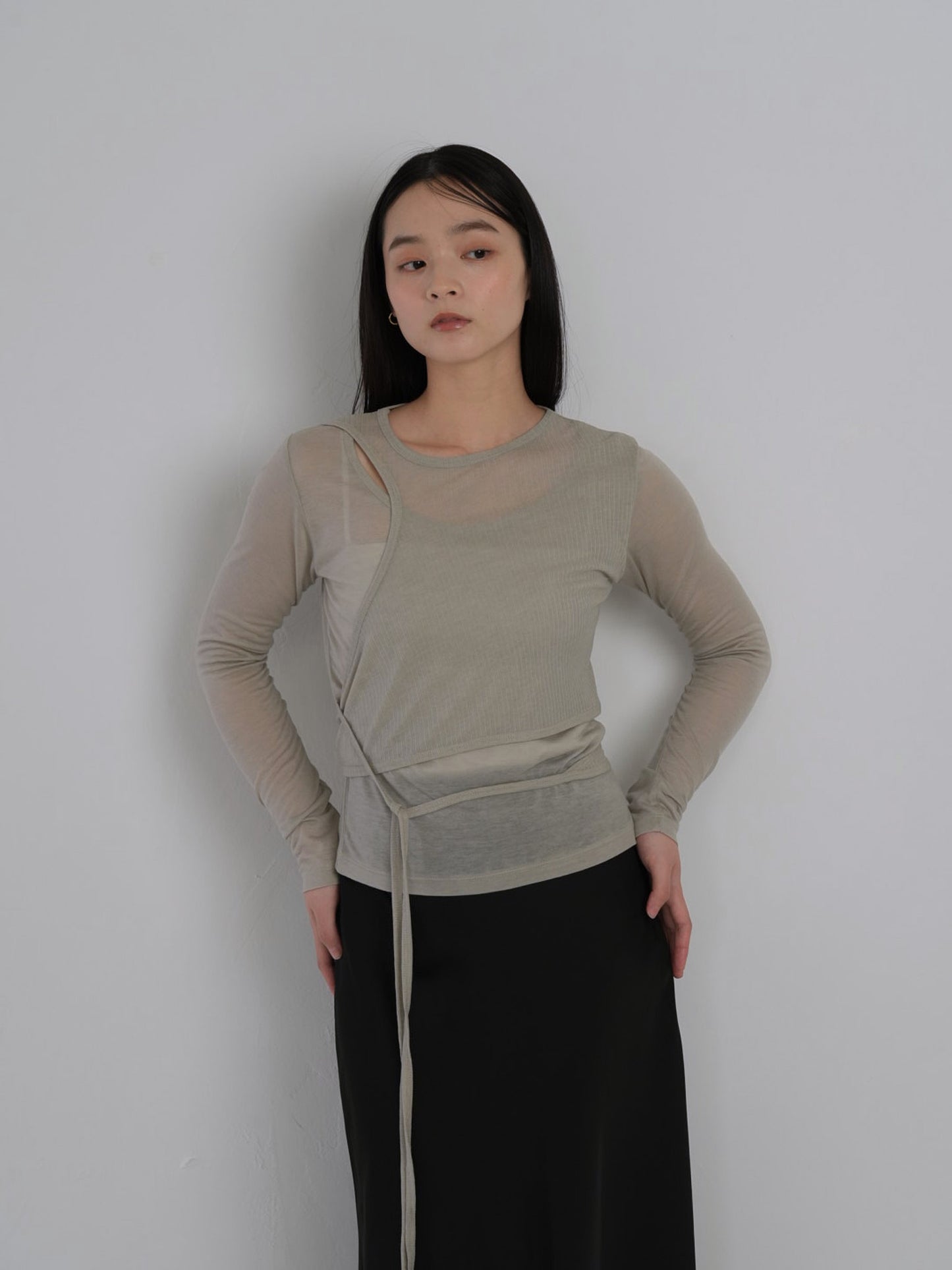 sheer wrap tops