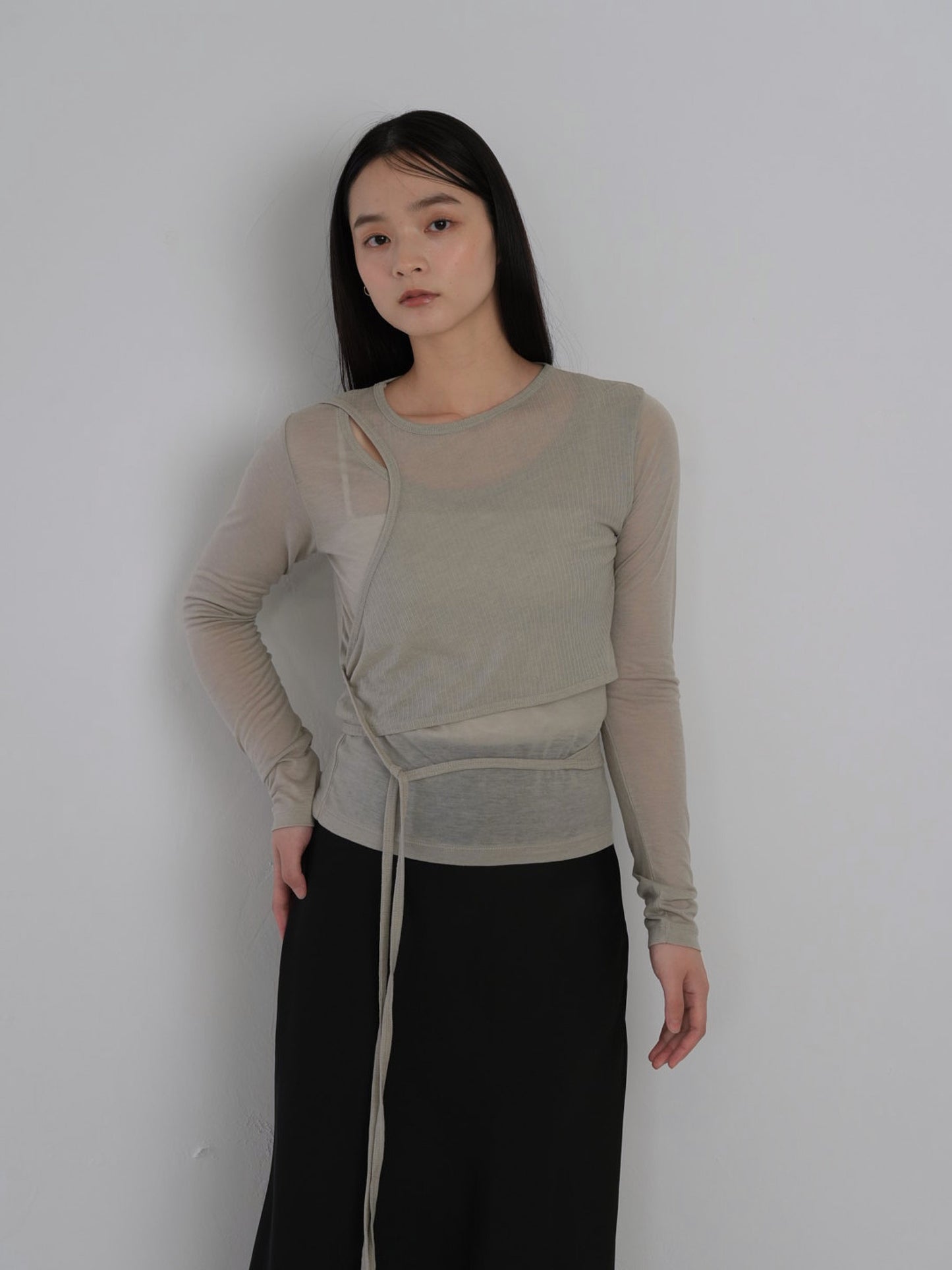sheer wrap tops