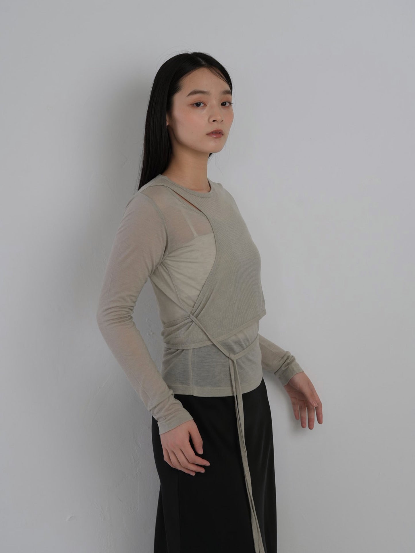sheer wrap tops