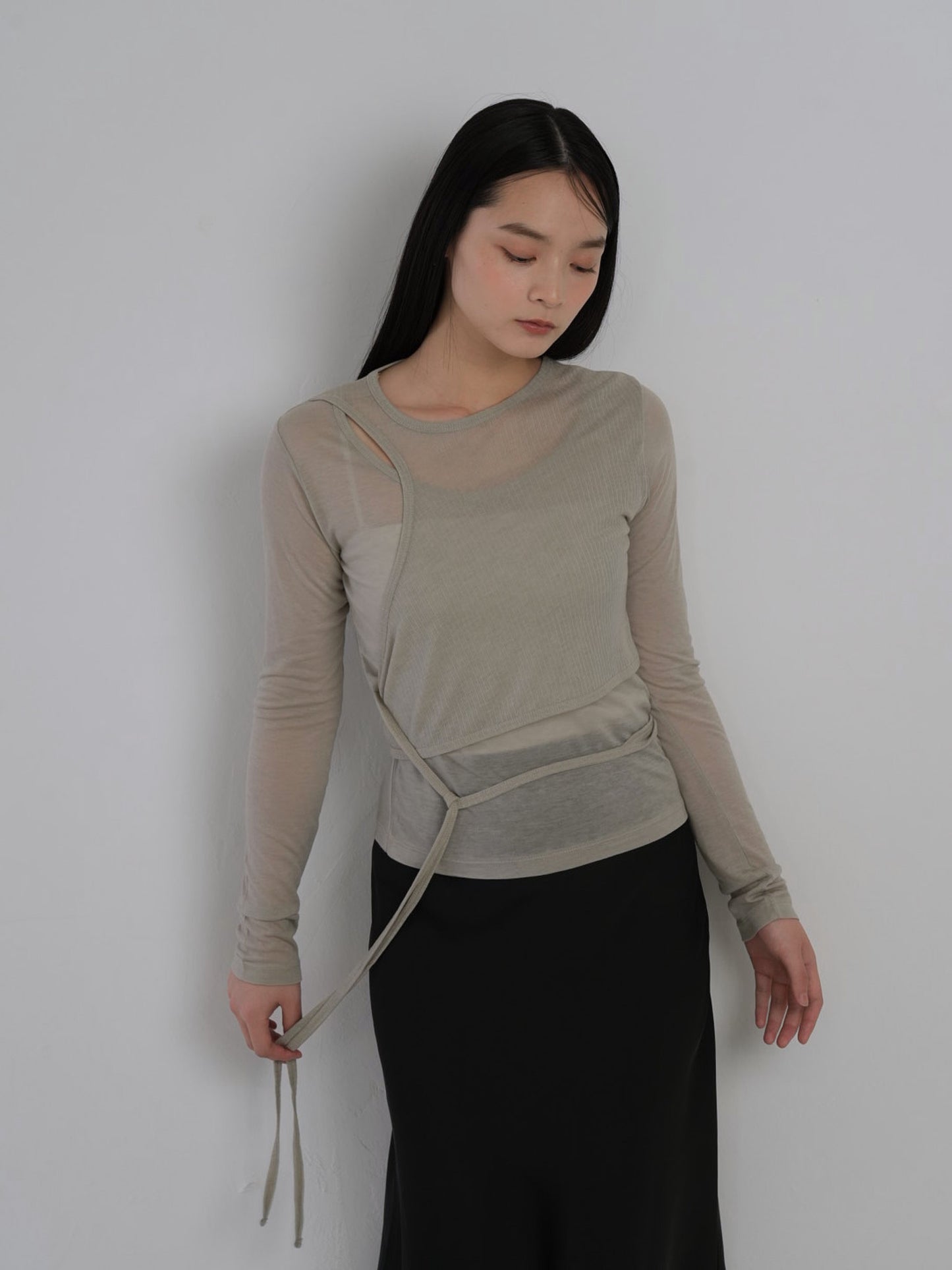 sheer wrap tops