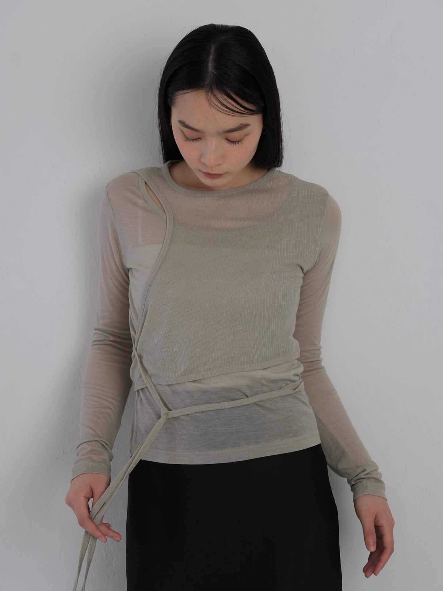 sheer wrap tops