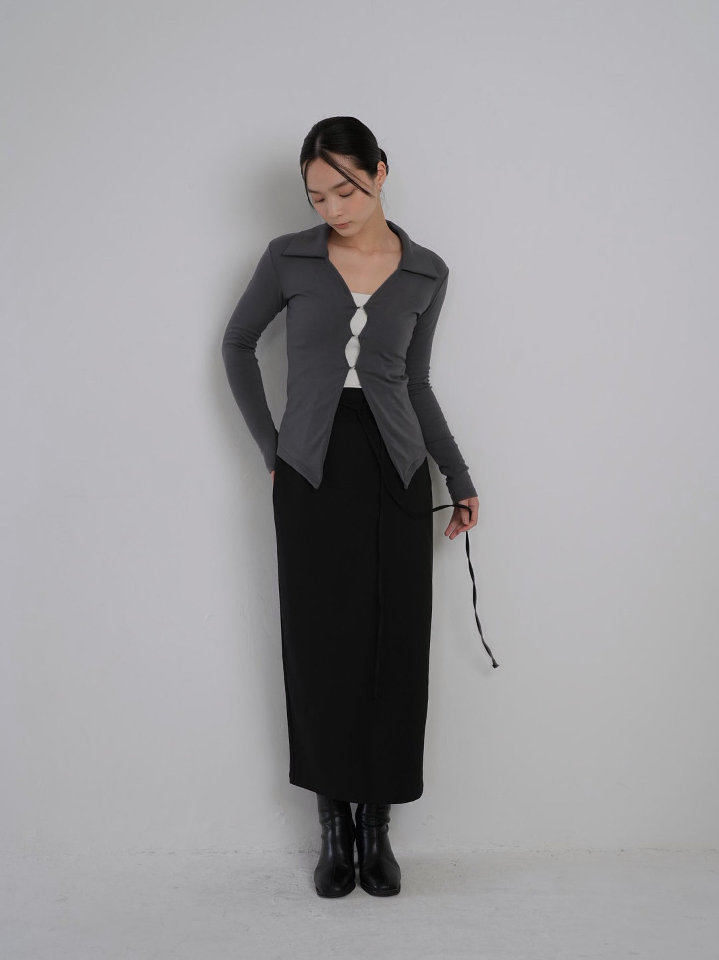 string straight skirt