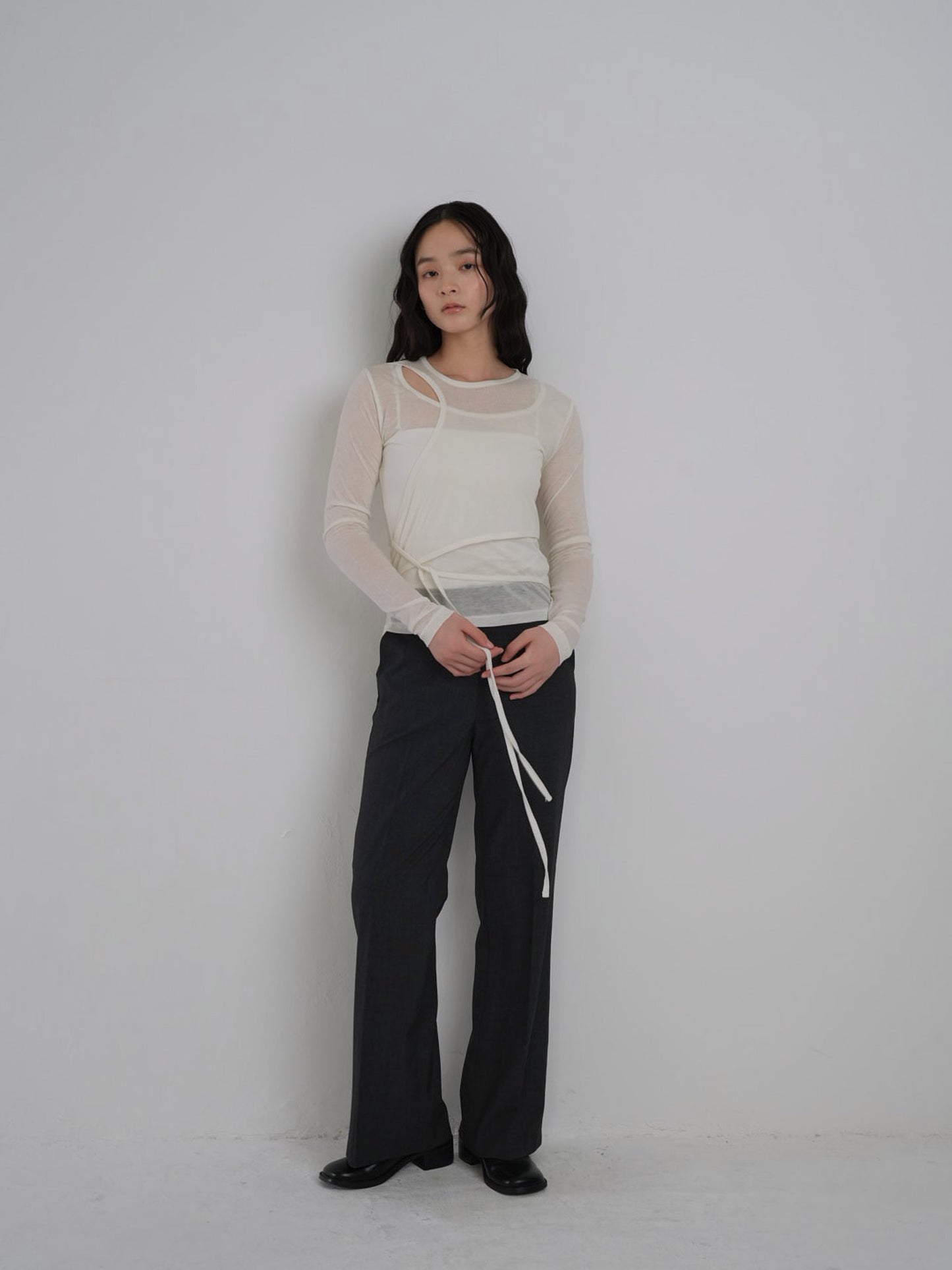 straight casual slacks
